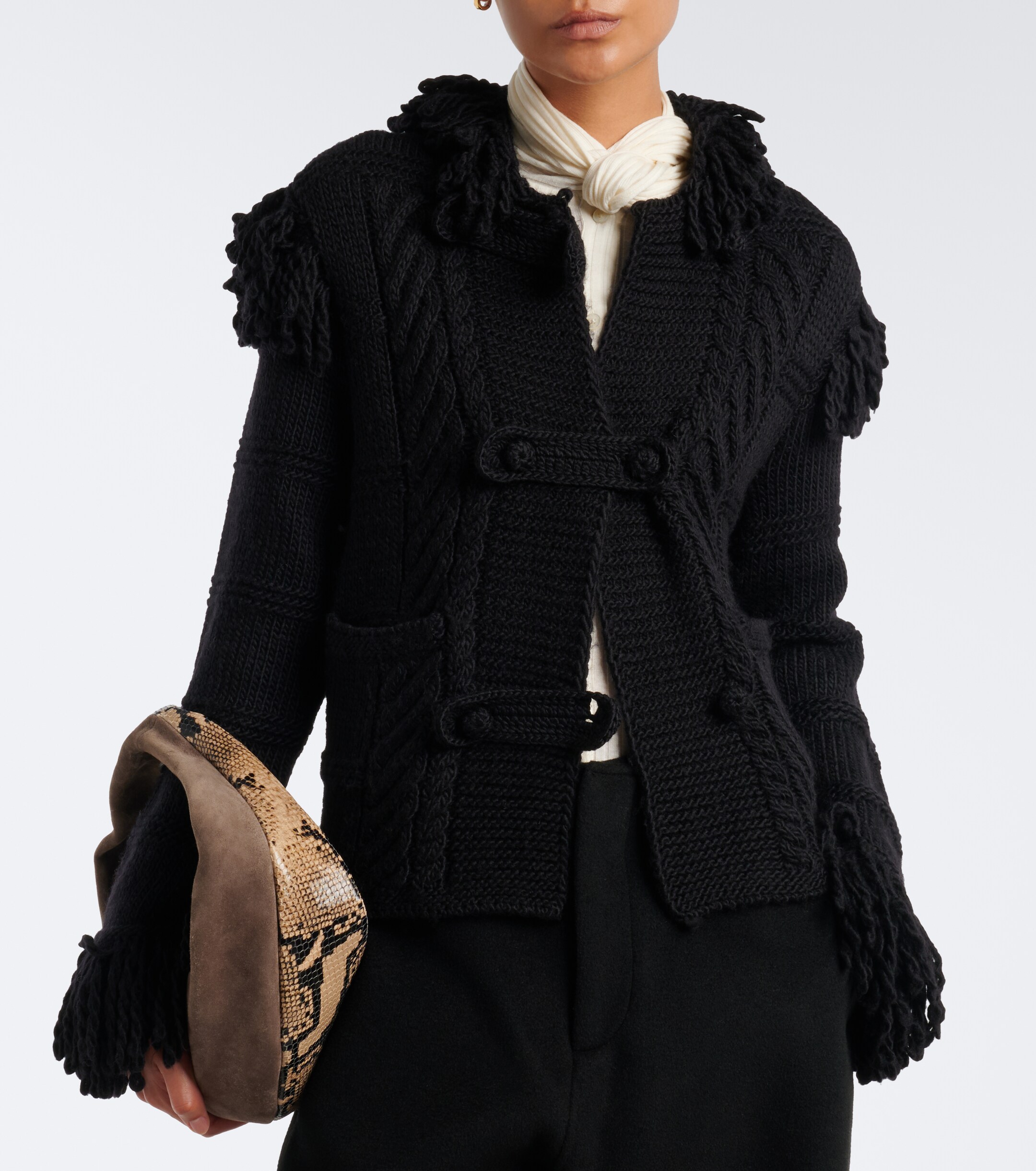 Polo Ralph Lauren Polo Ralph Lauren Fringed wool cardigan