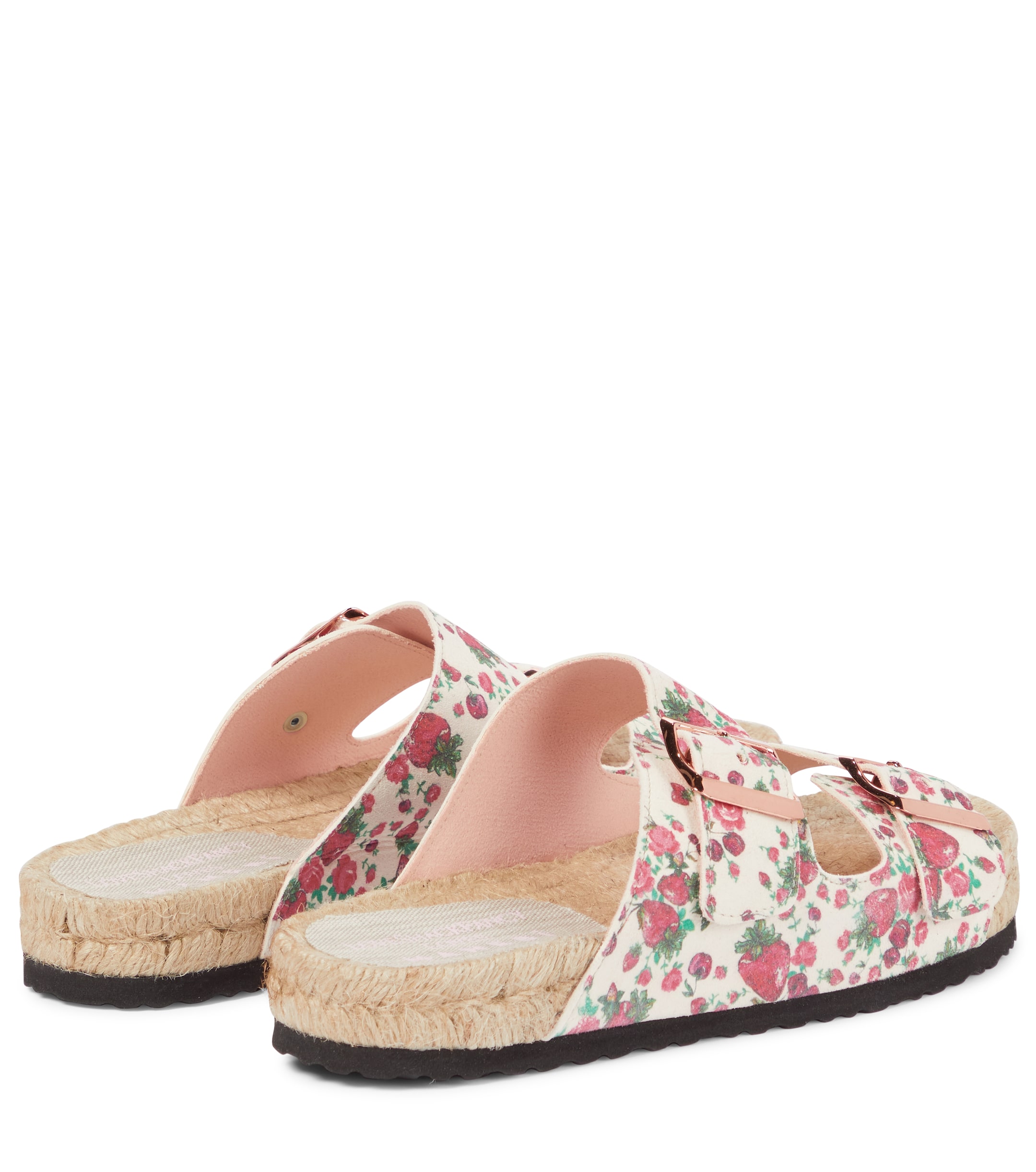 LoveShackFancy x Manebi floral leather sandals
