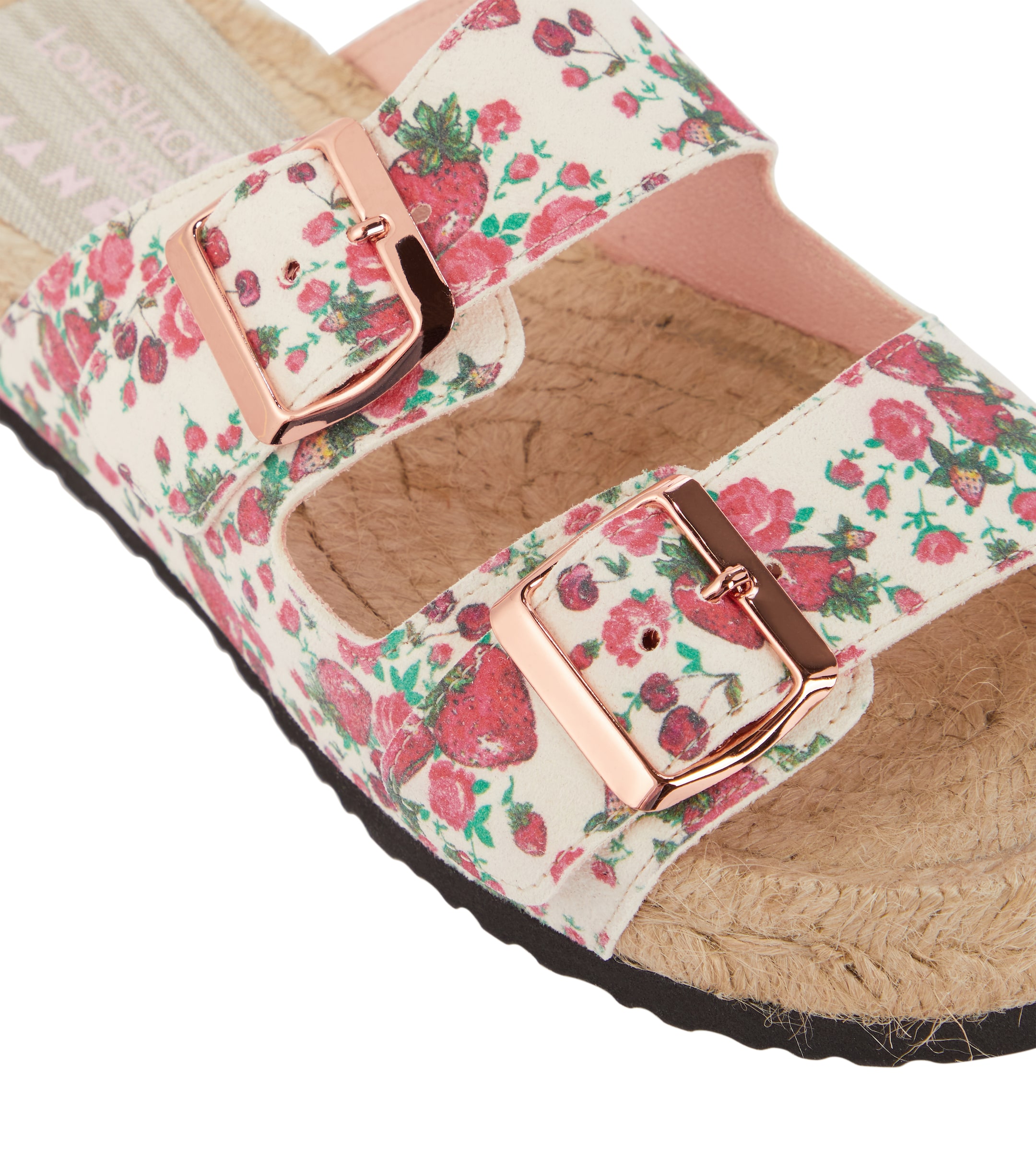 LoveShackFancy x Manebi floral leather sandals