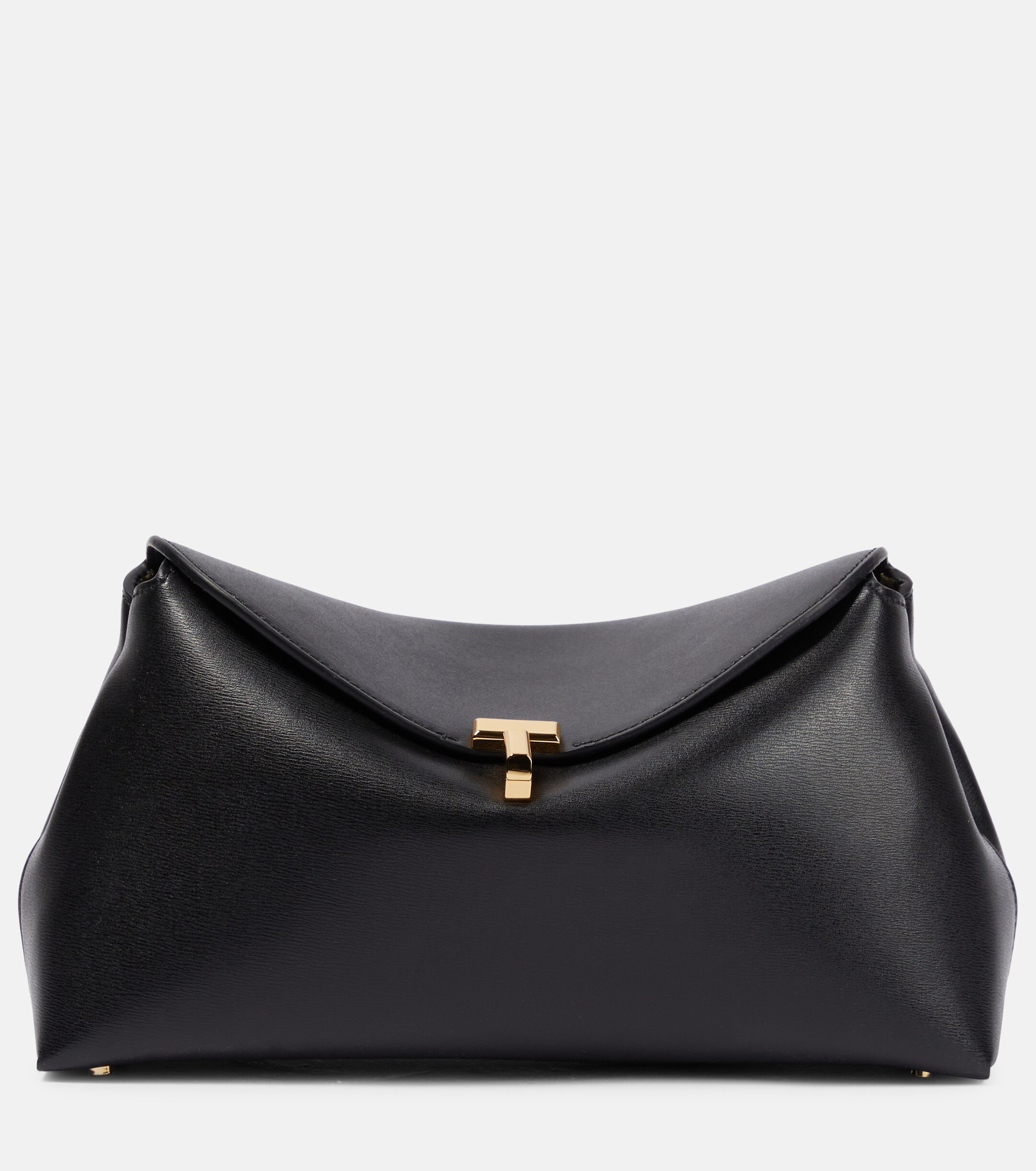 TOTEME T-Lock Small leather clutch