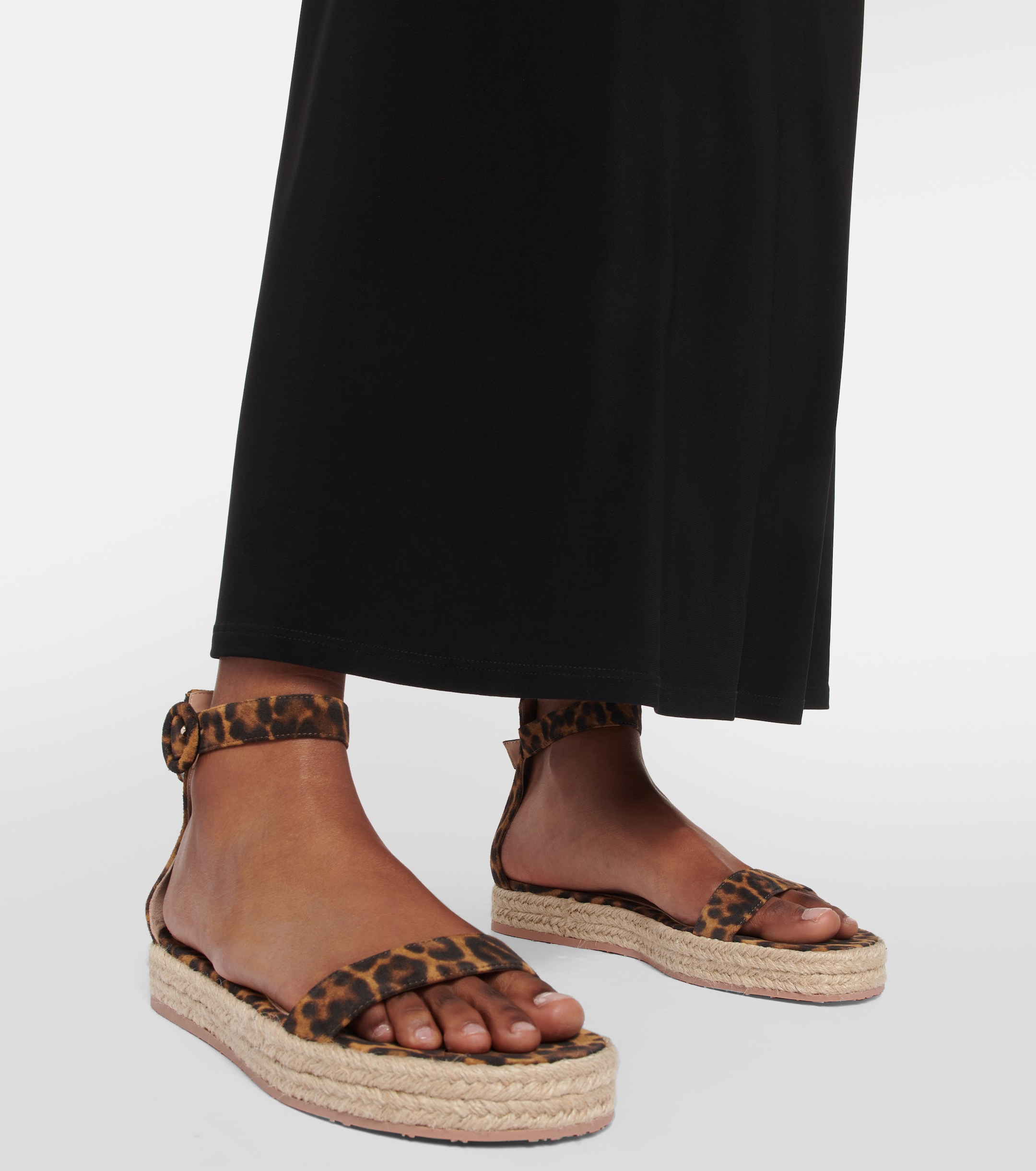 GIANVITO ROSSI Suede leather platform sandals thumbnail