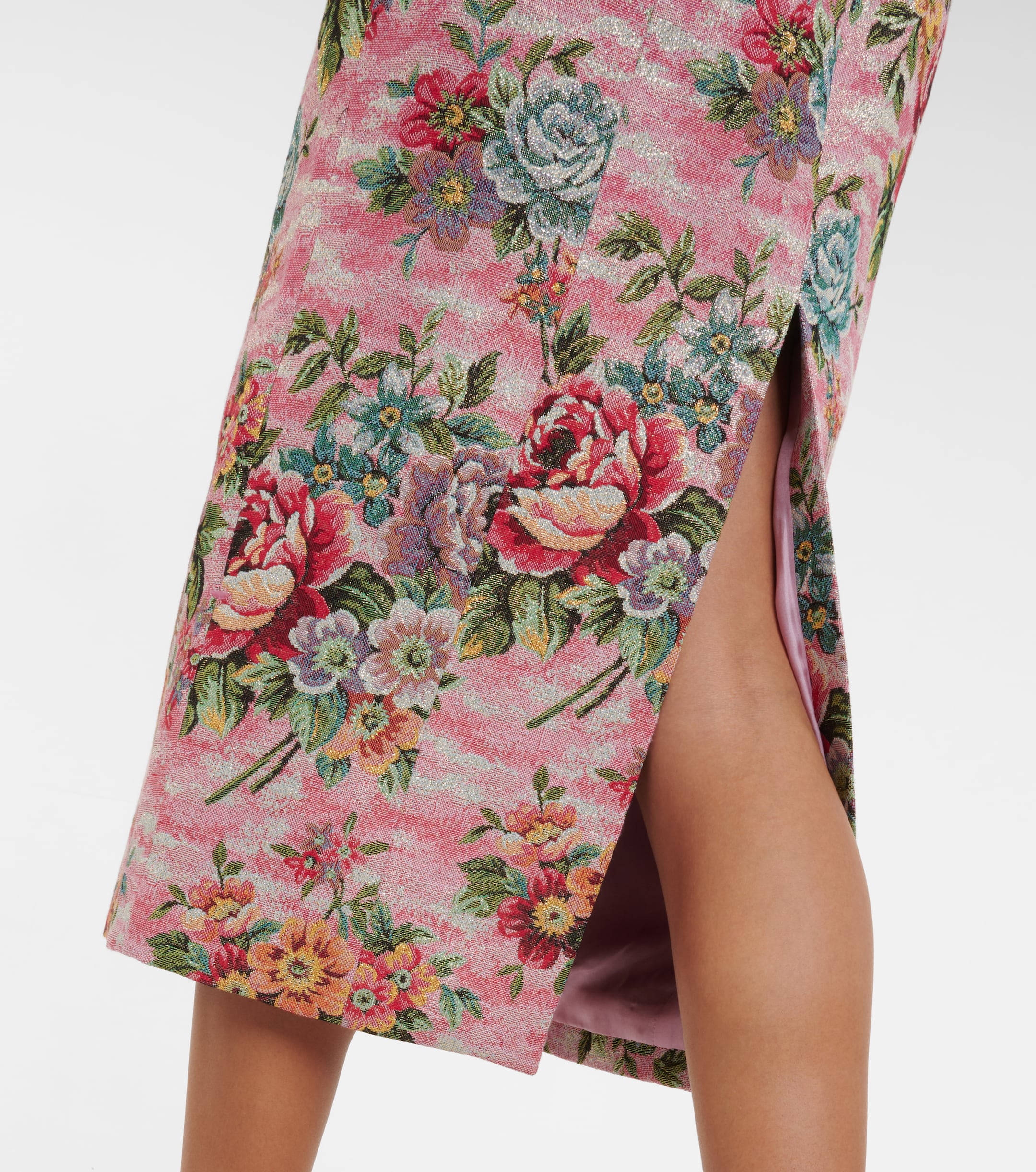 Markarian Floral bustier midi dress