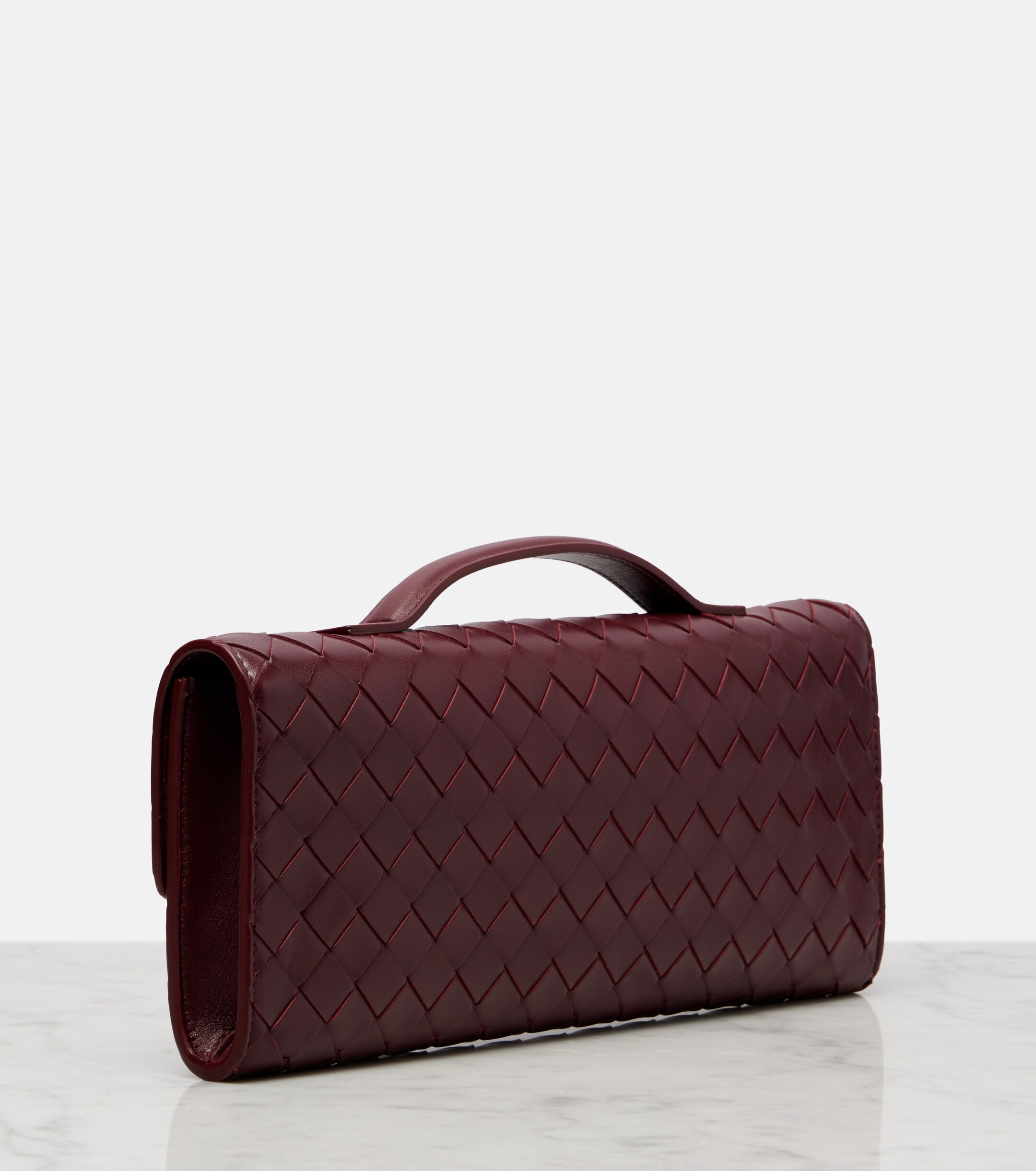 Bottega Veneta Andiamo Intrecciato leather clutch