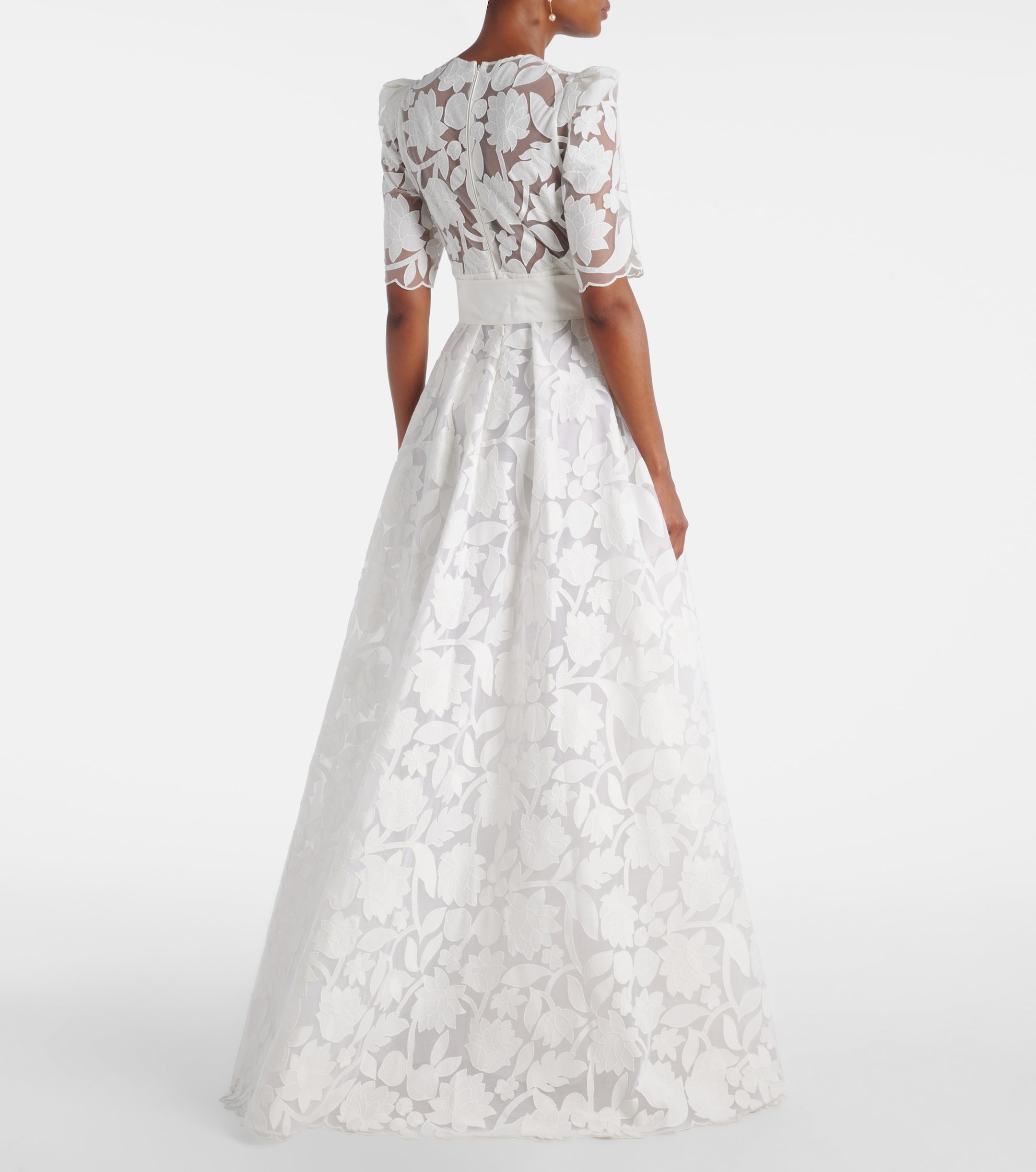 Elie Saab Embroidered floral gown thumbnail