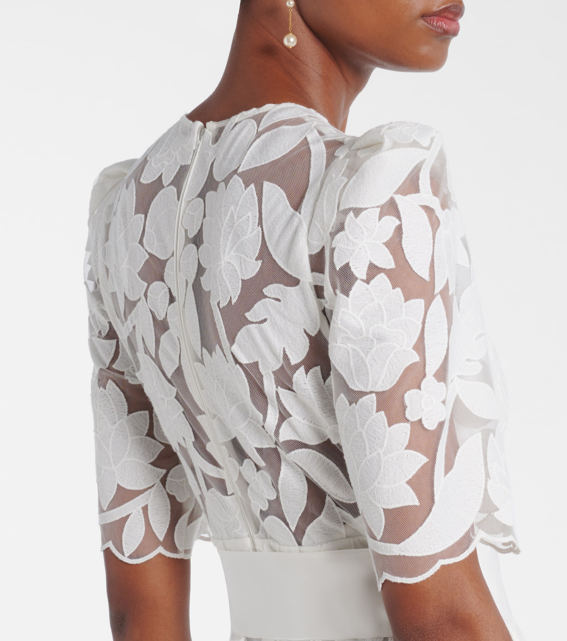 Elie Saab Embroidered floral gown thumbnail