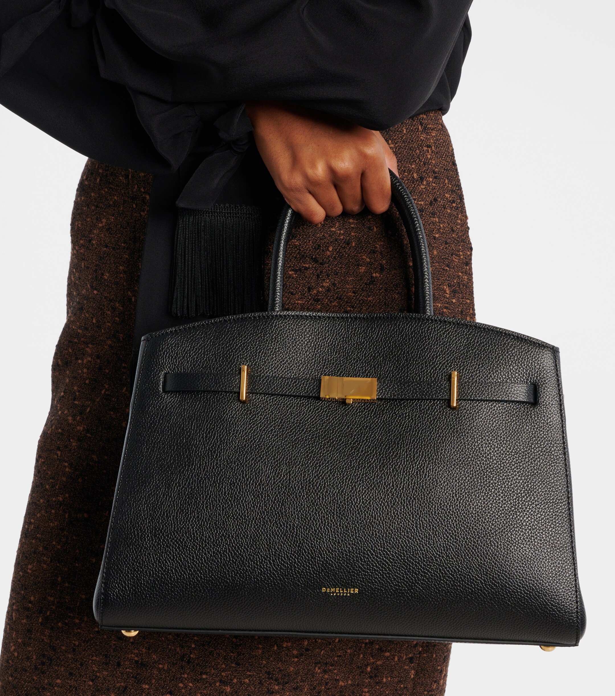 DeMellier Hudson Midi leather tote bag thumbnail