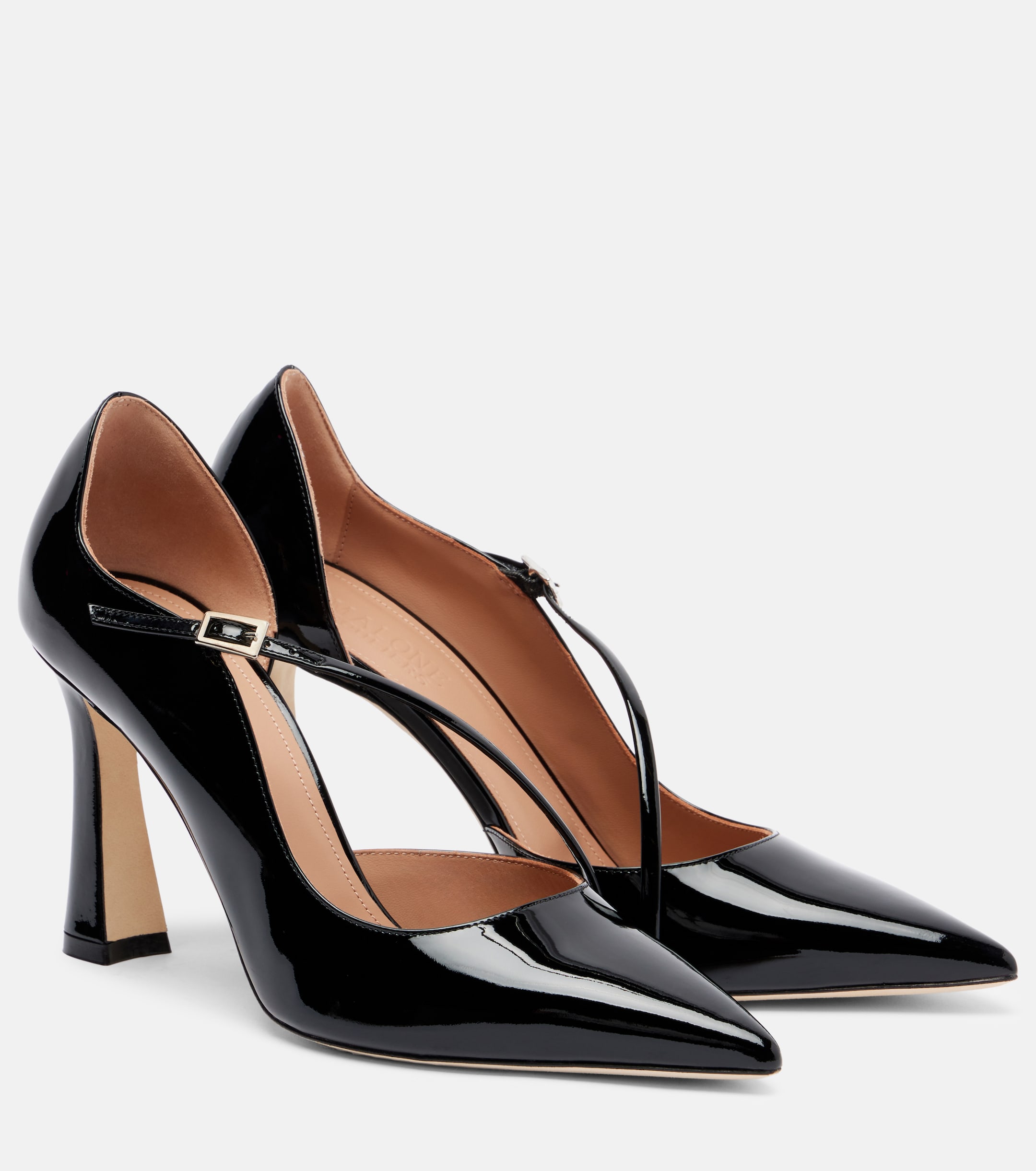 Malone Souliers Bettina 90 patent leather pumps