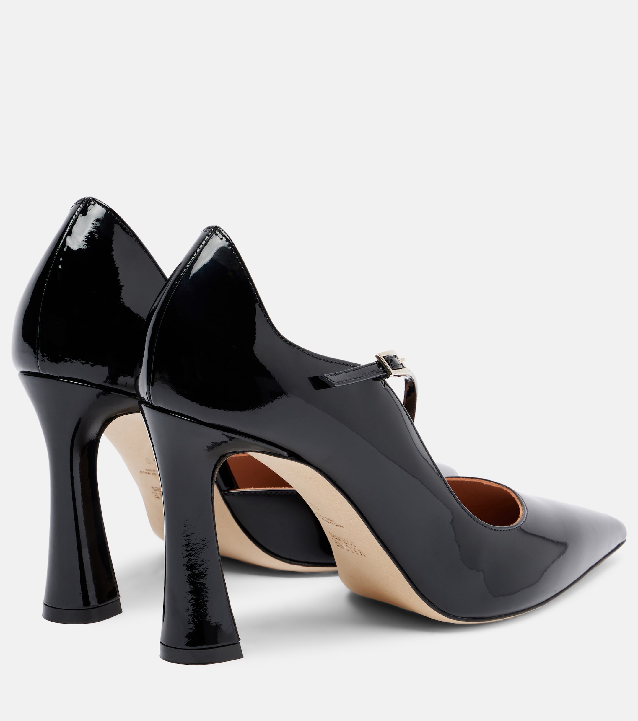 Malone Souliers Bettina 90 patent leather pumps