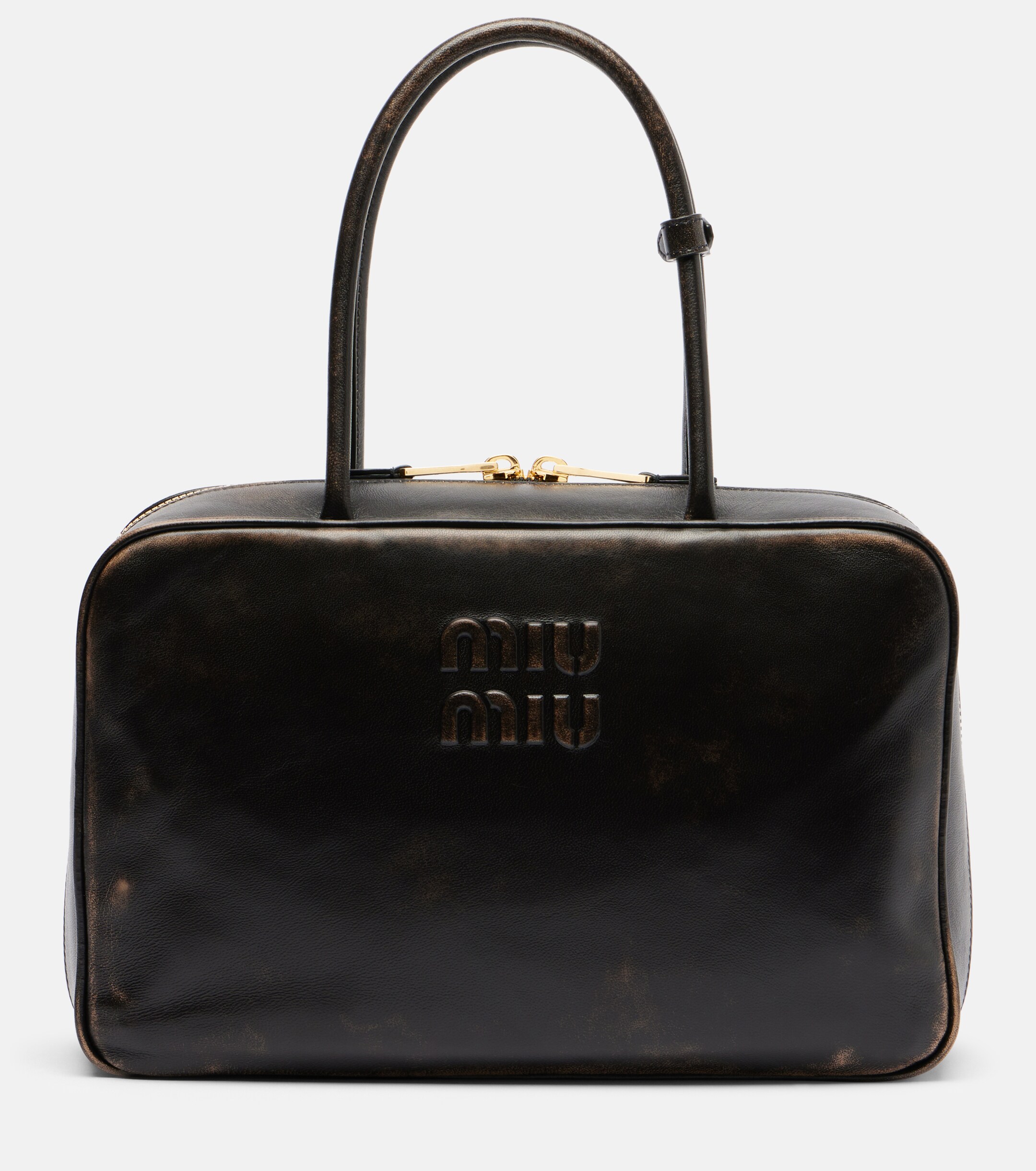 Miu Miu Beau leather tote bag