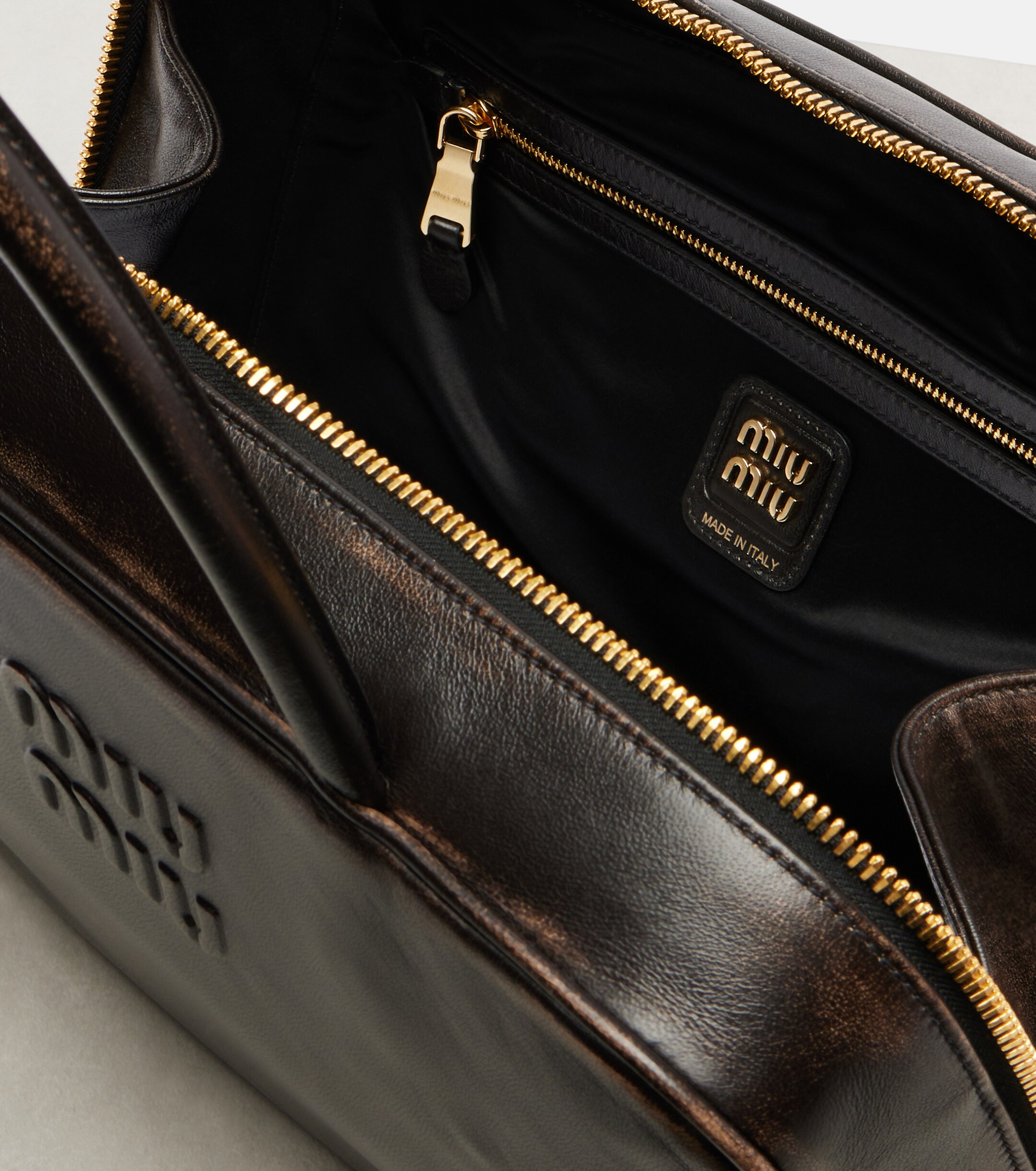 Miu Miu Beau leather tote bag
