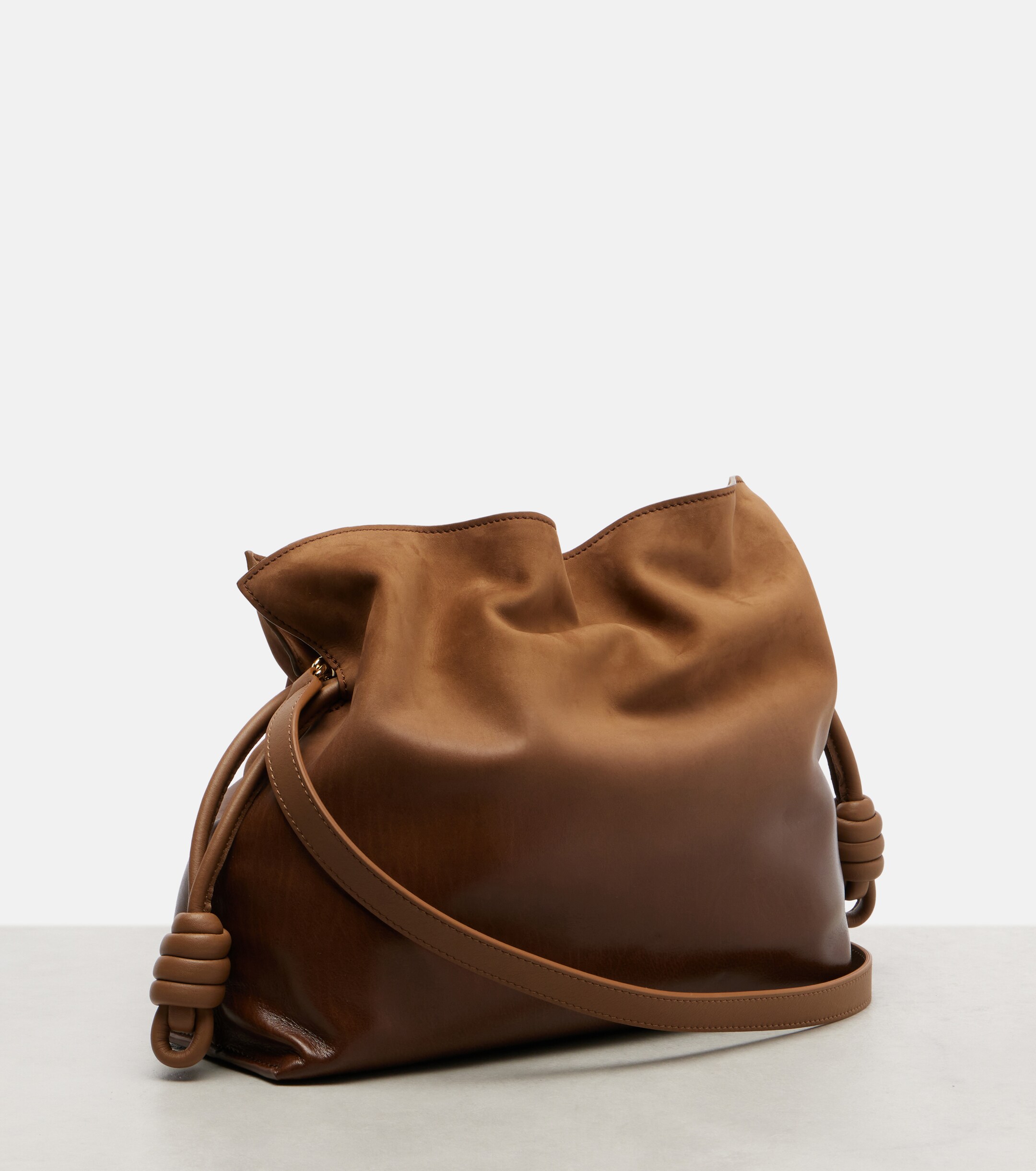 Loewe Flamenco Medium suede clutch