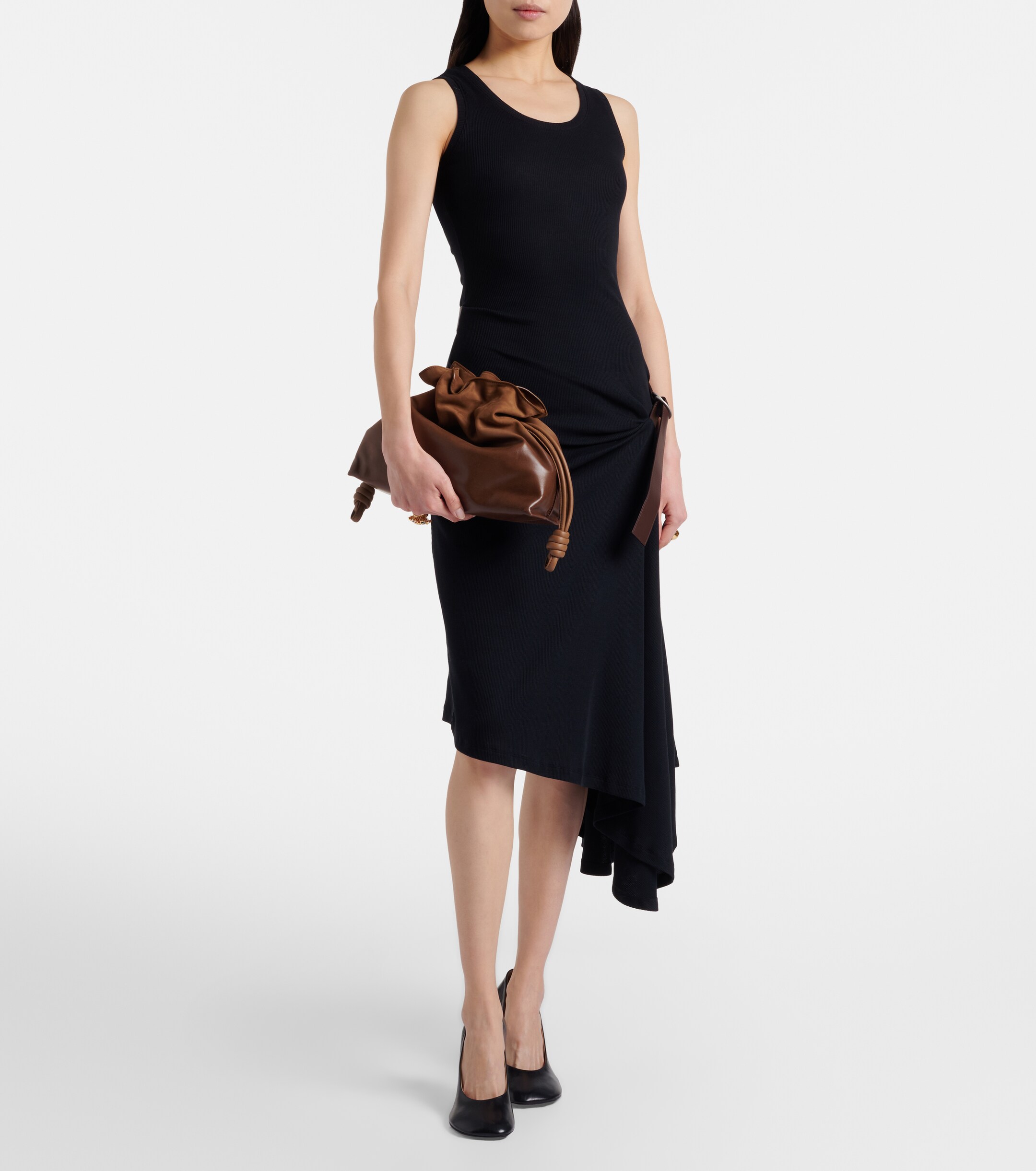 Loewe Flamenco Medium suede clutch