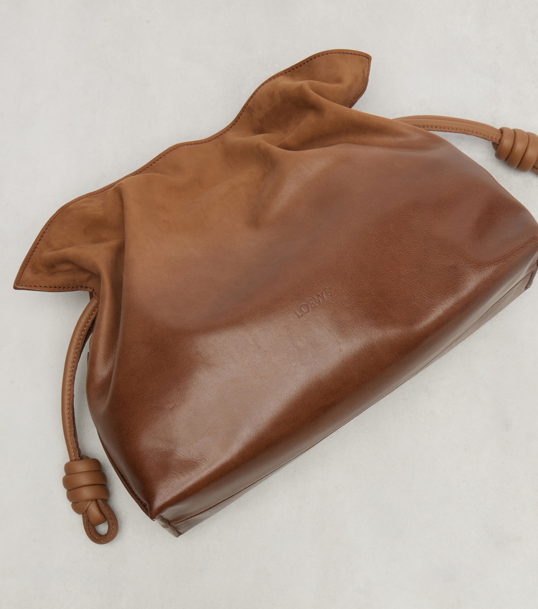 Loewe Flamenco Medium suede clutch