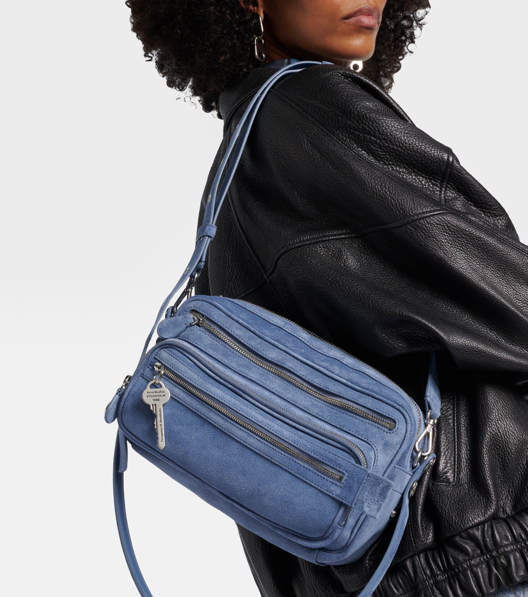 Acne Studios Camero Party suede shoulder bag