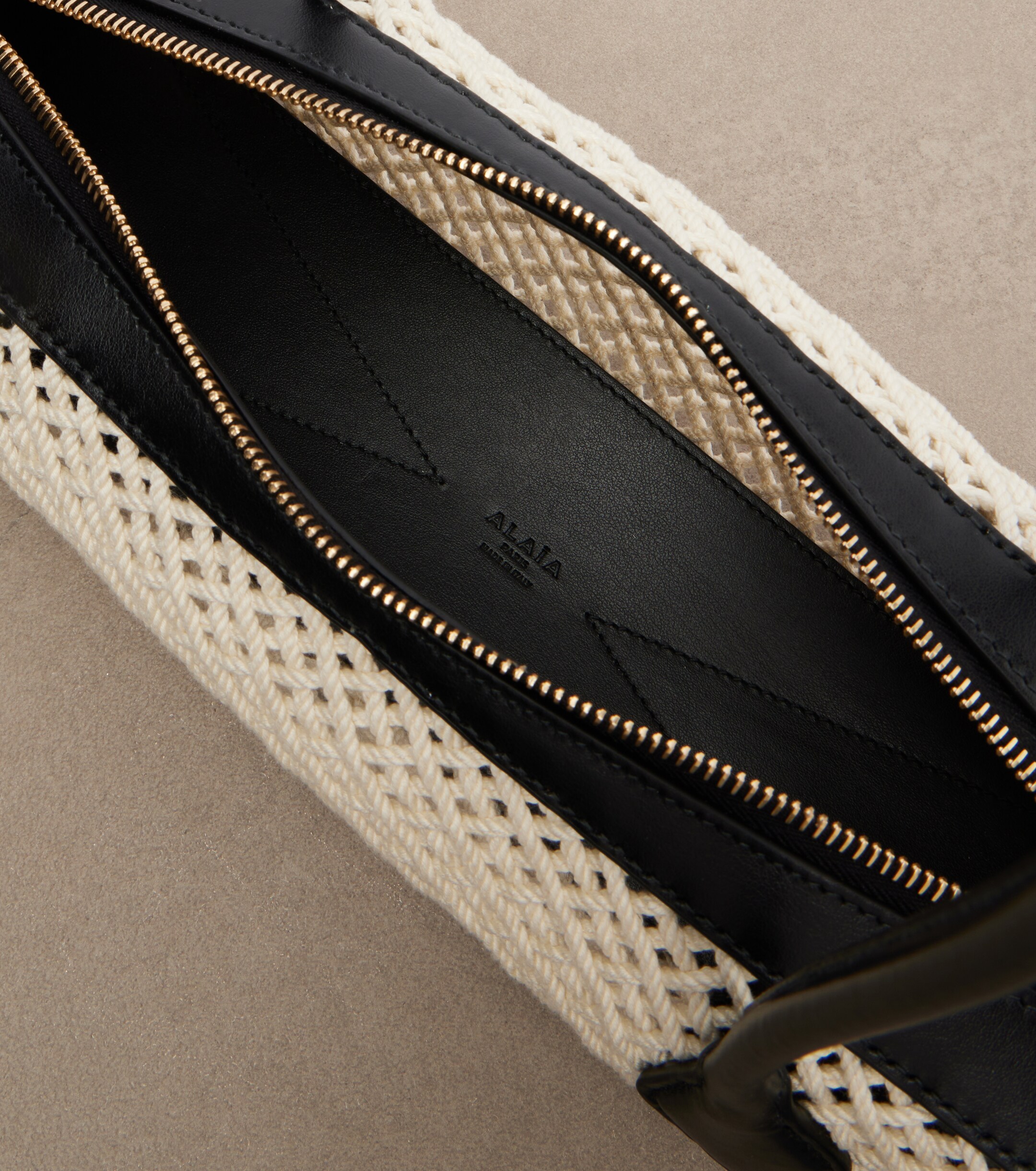 Alaïa Le Teckel Medium woven shoulder bag
