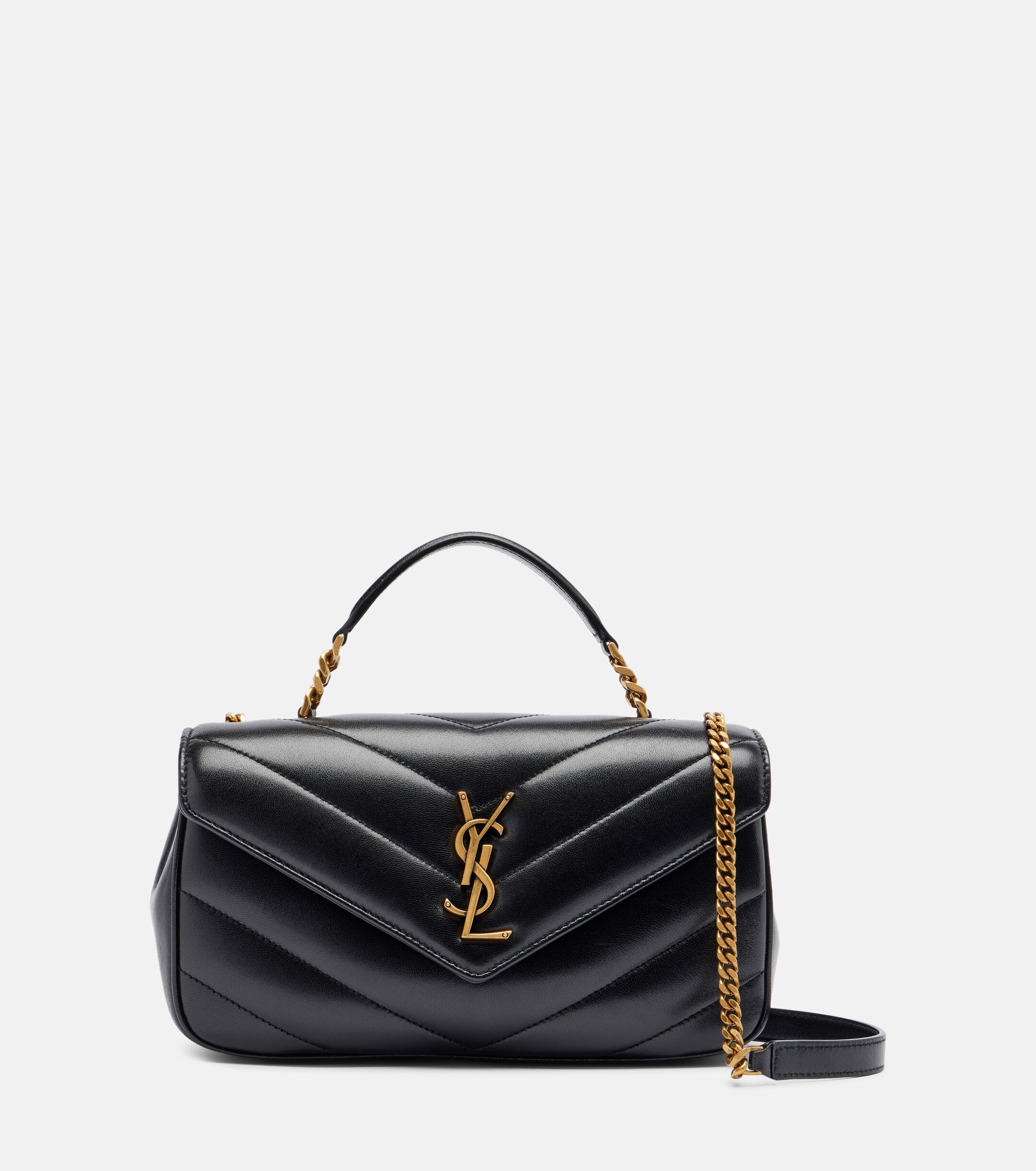 Saint Laurent Loulou matelassé leather top-handle bag