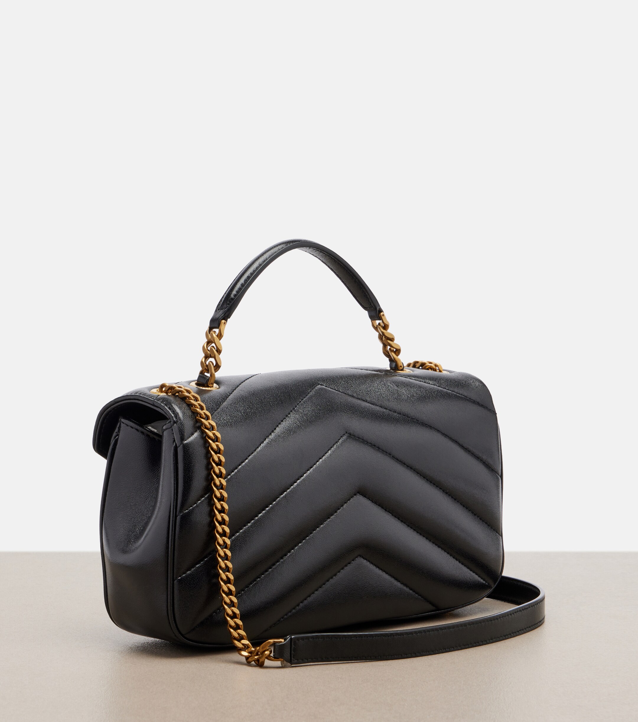 Saint Laurent Loulou matelassé leather top-handle bag
