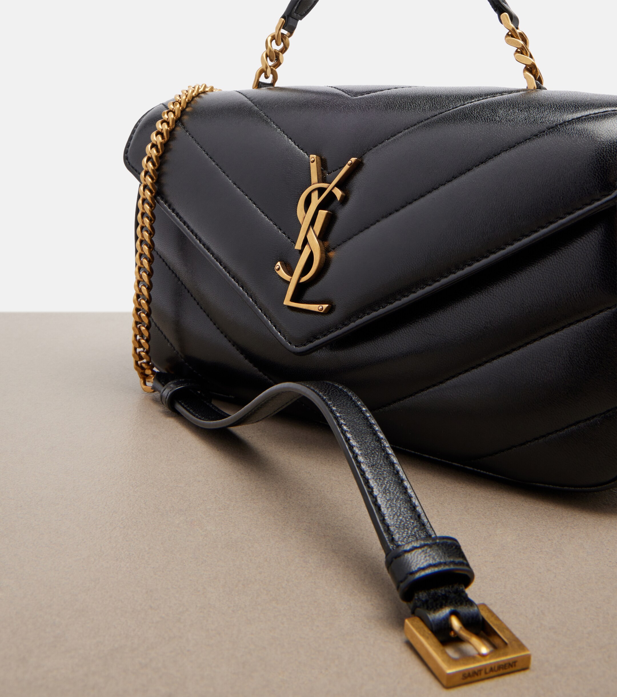 Saint Laurent Loulou matelassé leather top-handle bag