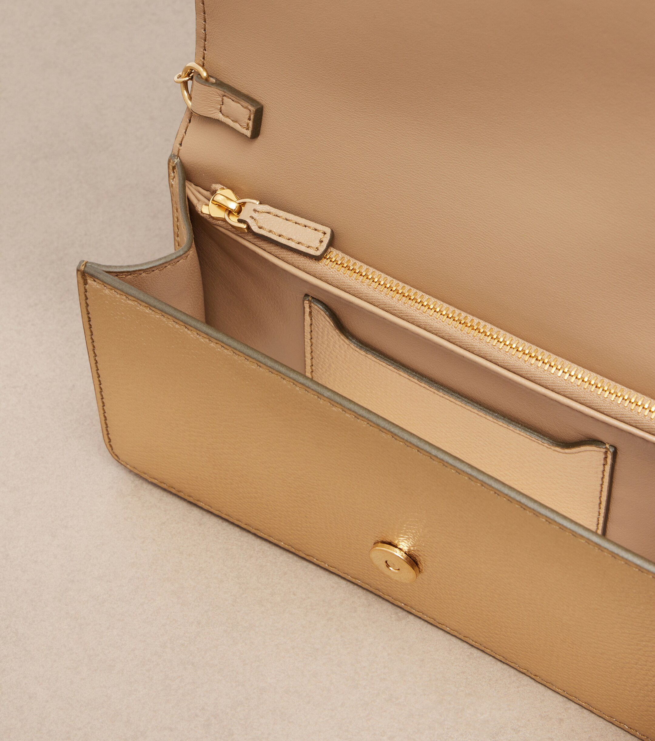 Valentino Garavani VLogo Mini metallic leather clutch thumbnail