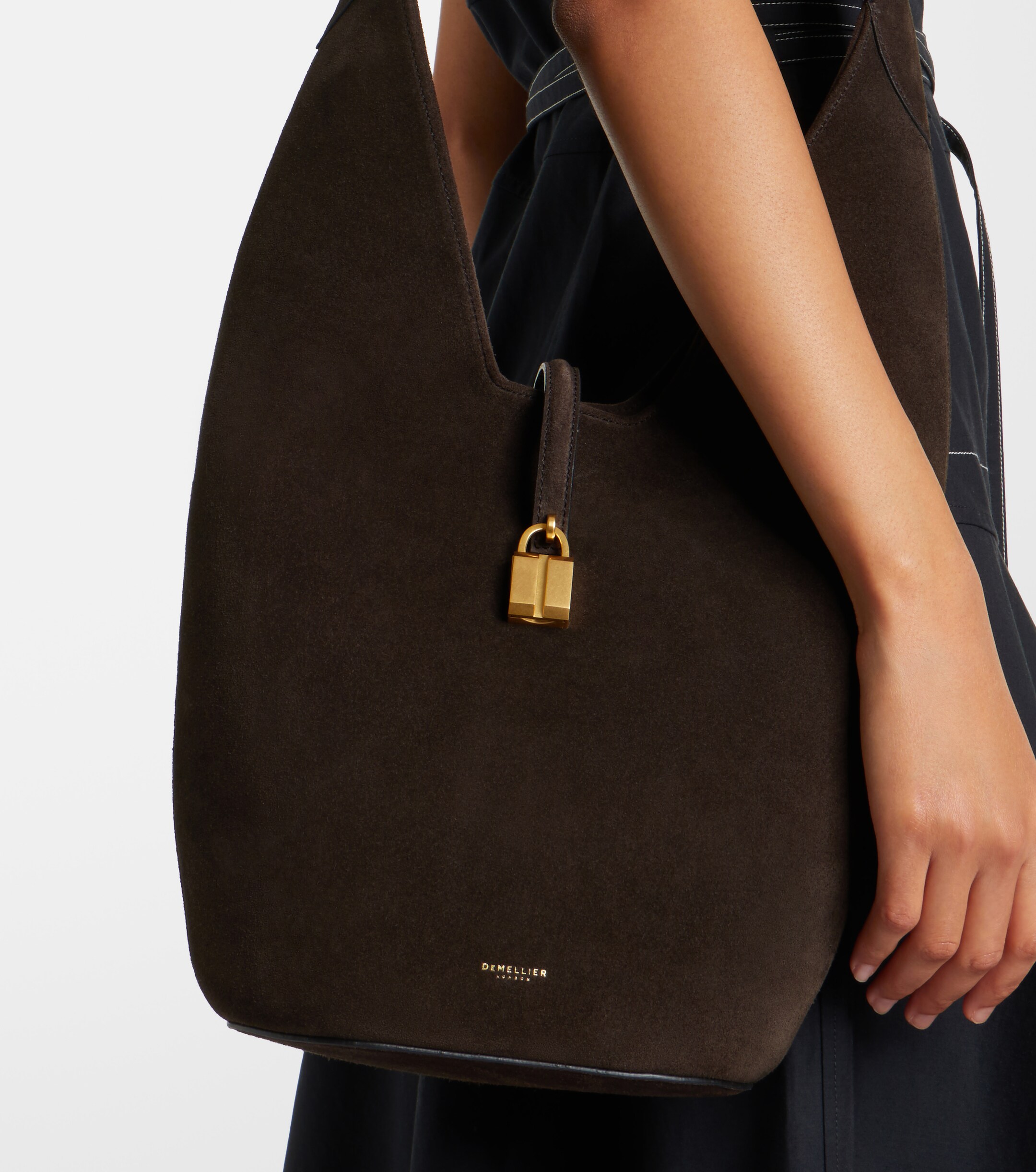 DeMellier Siena Medium suede shoulder bag thumbnail