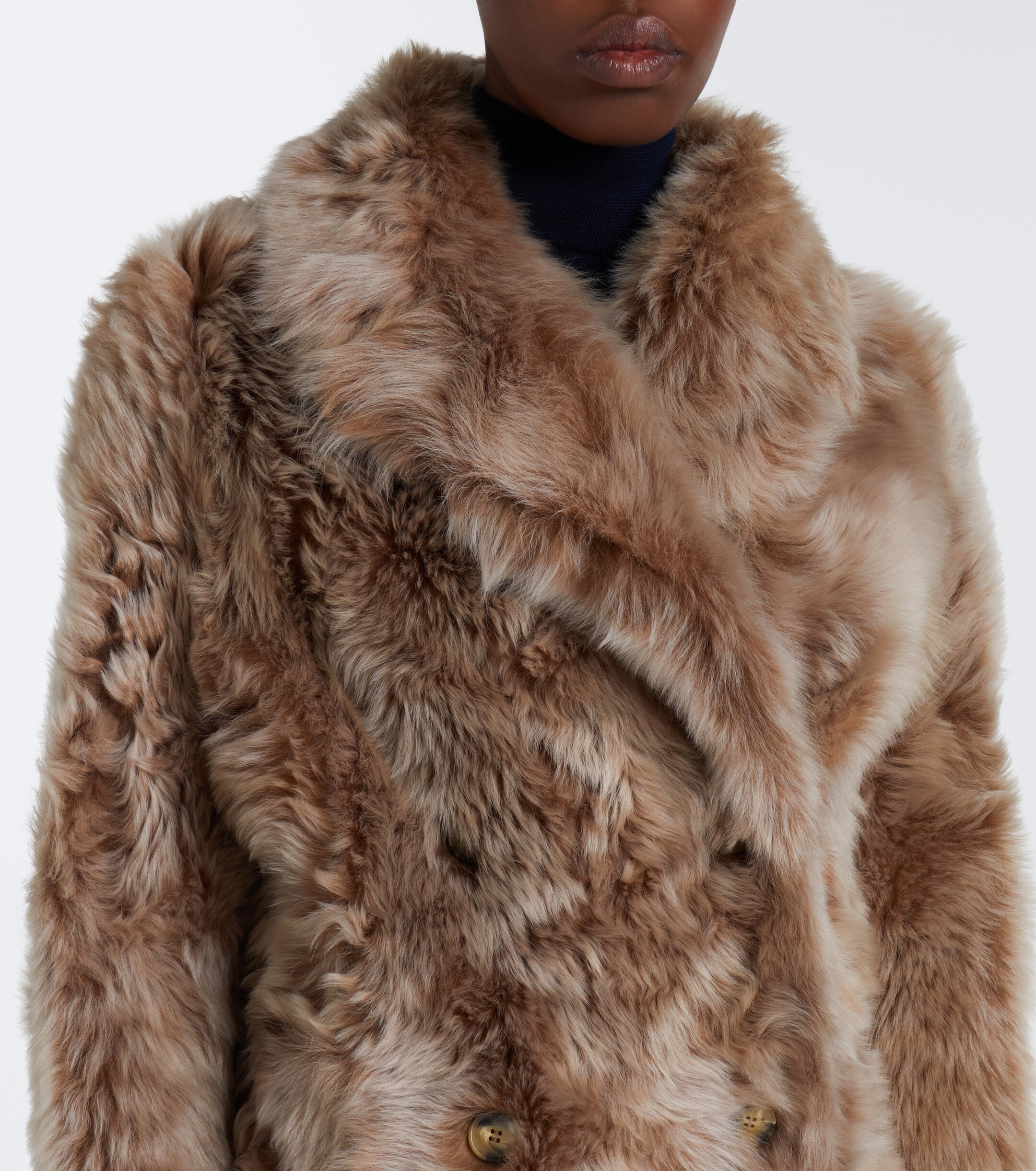 Yves Salomon Yves Salomon Reversible shearling and leather coat