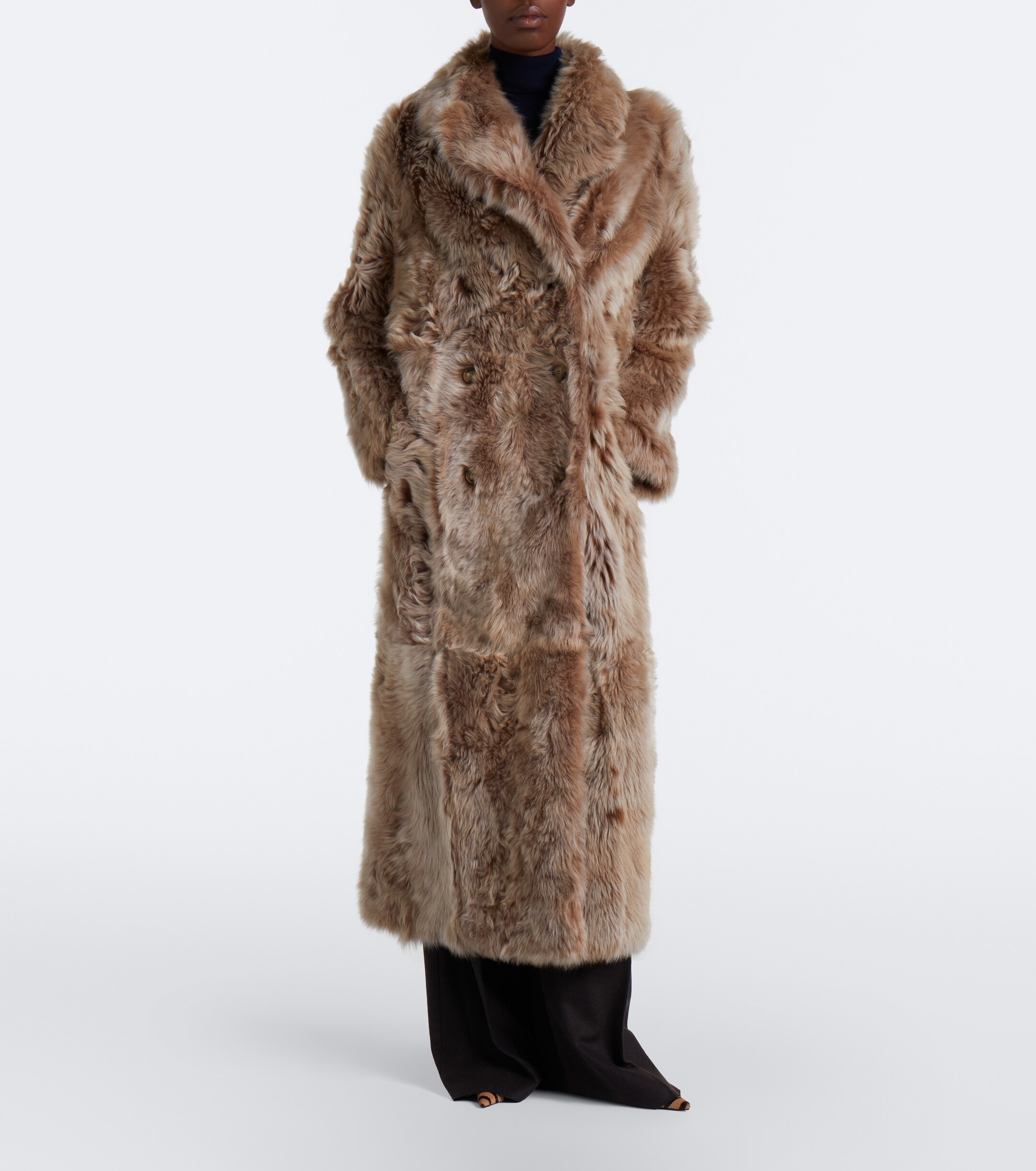 Yves Salomon Yves Salomon Reversible shearling and leather coat