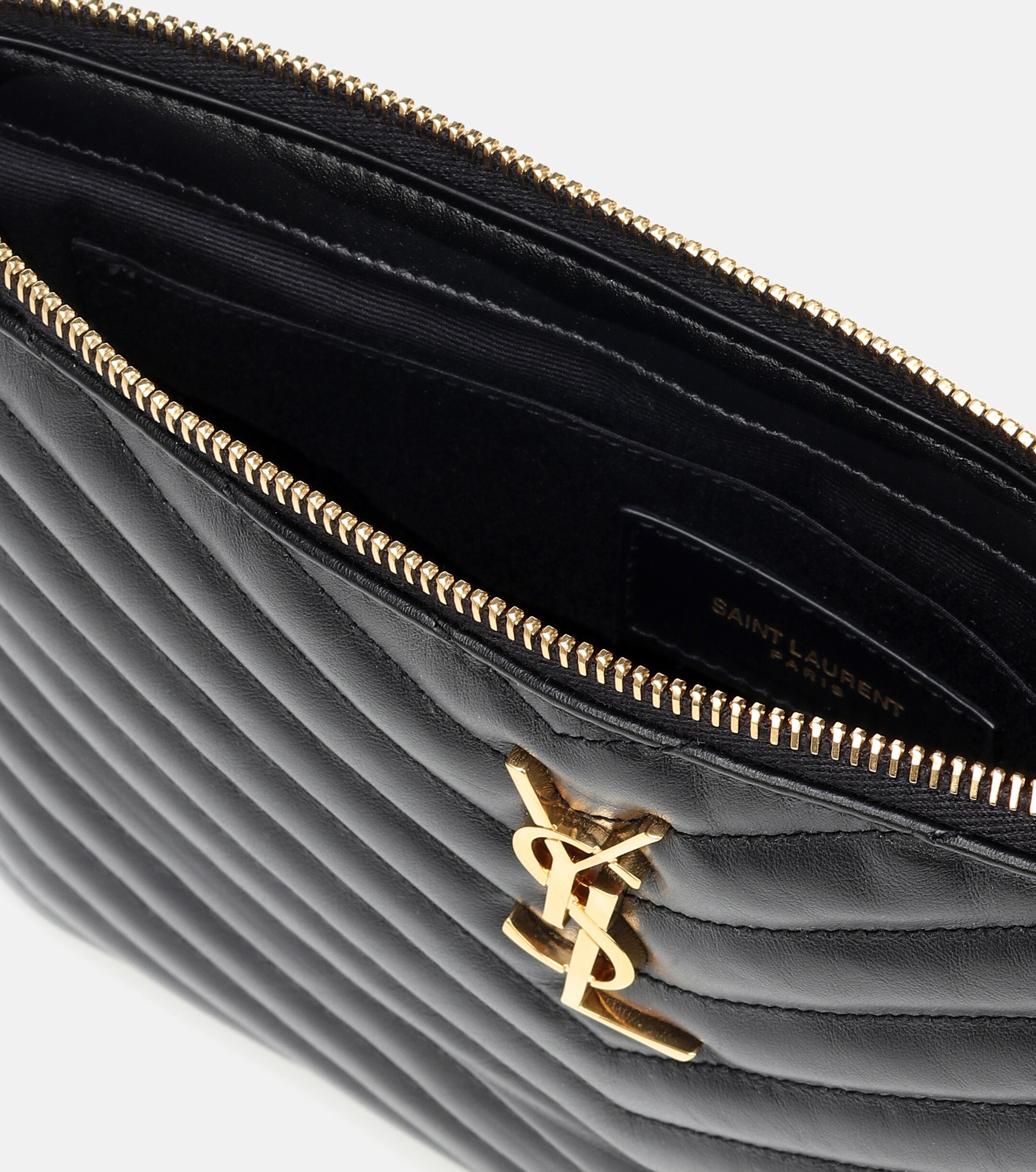 Saint Laurent Cassandre matelassé leather pouch
