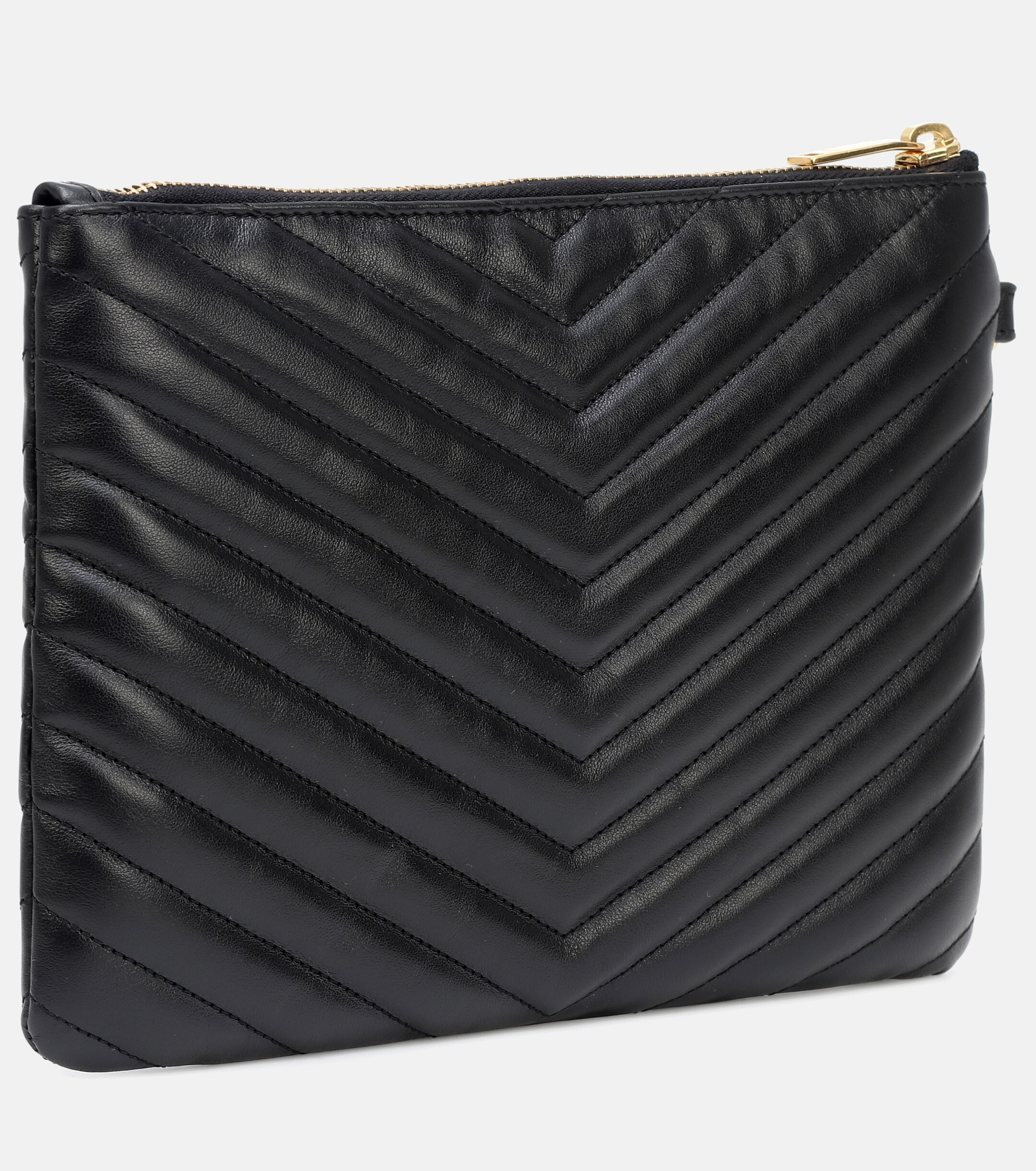 Saint Laurent Cassandre matelassé leather pouch