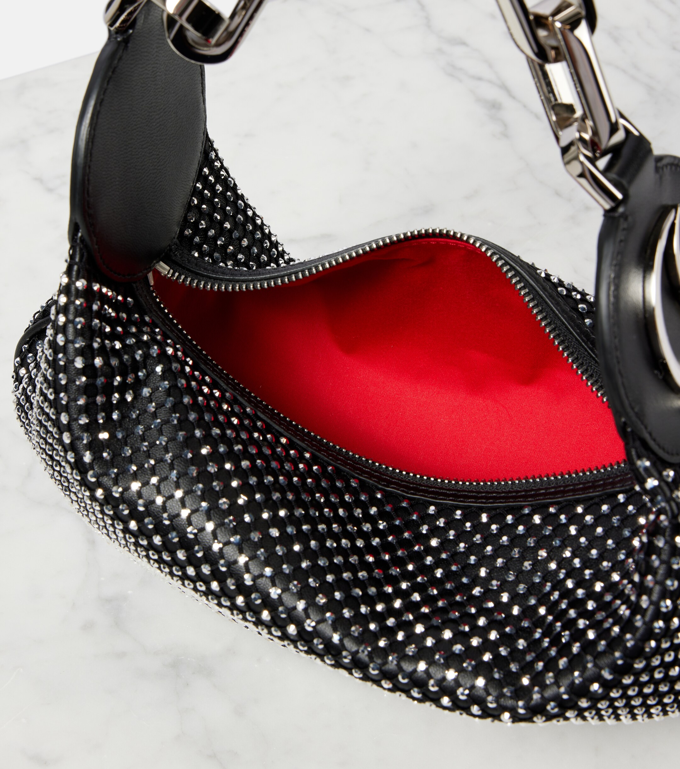 CHRISTIAN LOUBOUTIN Le 54 embellished leather shoulder bag