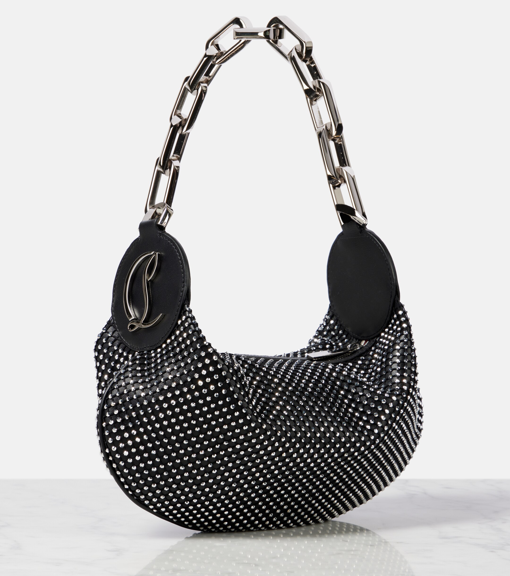 CHRISTIAN LOUBOUTIN Le 54 embellished leather shoulder bag
