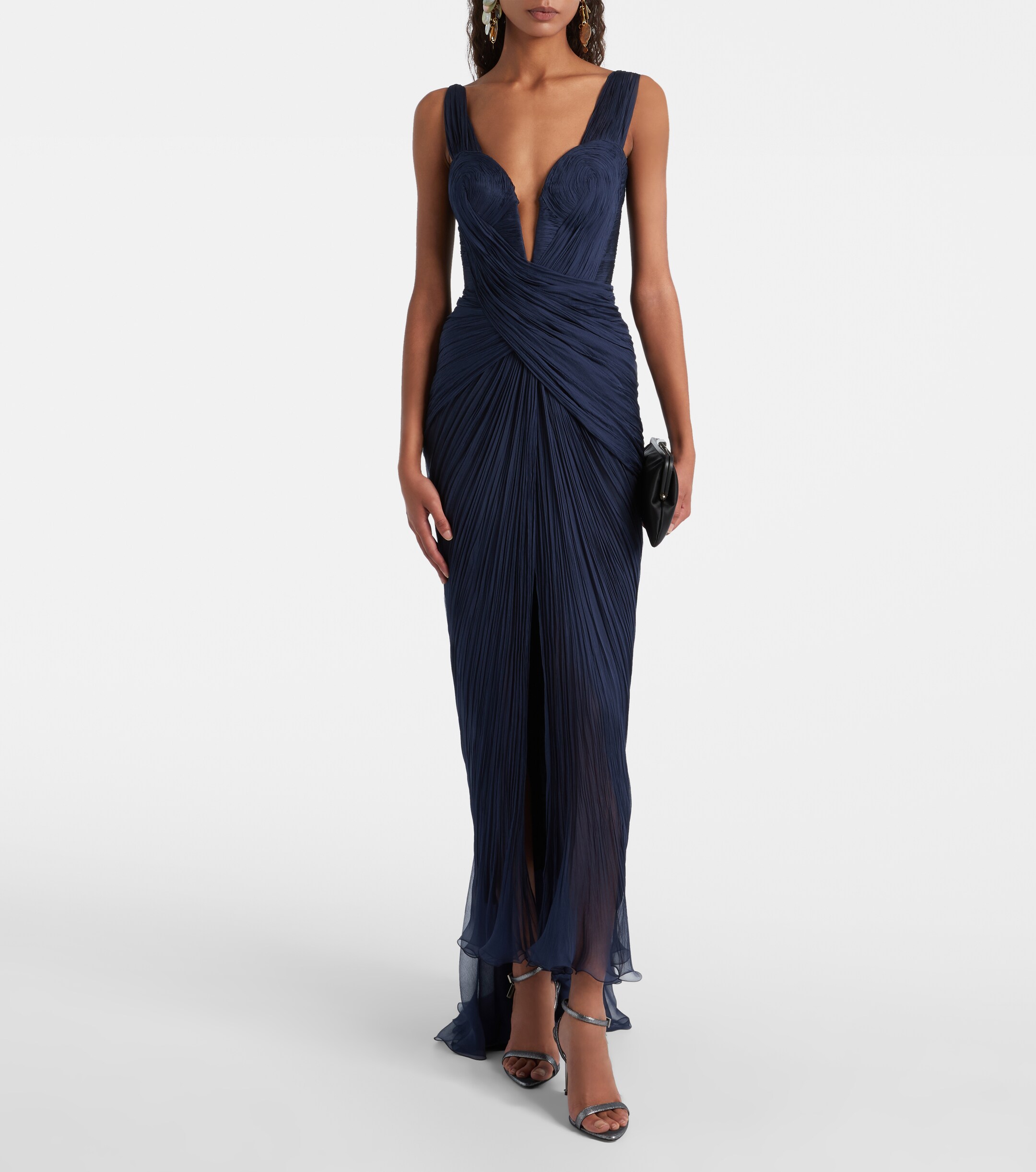 Maria Lucia Hohan Corinna draped silk gown