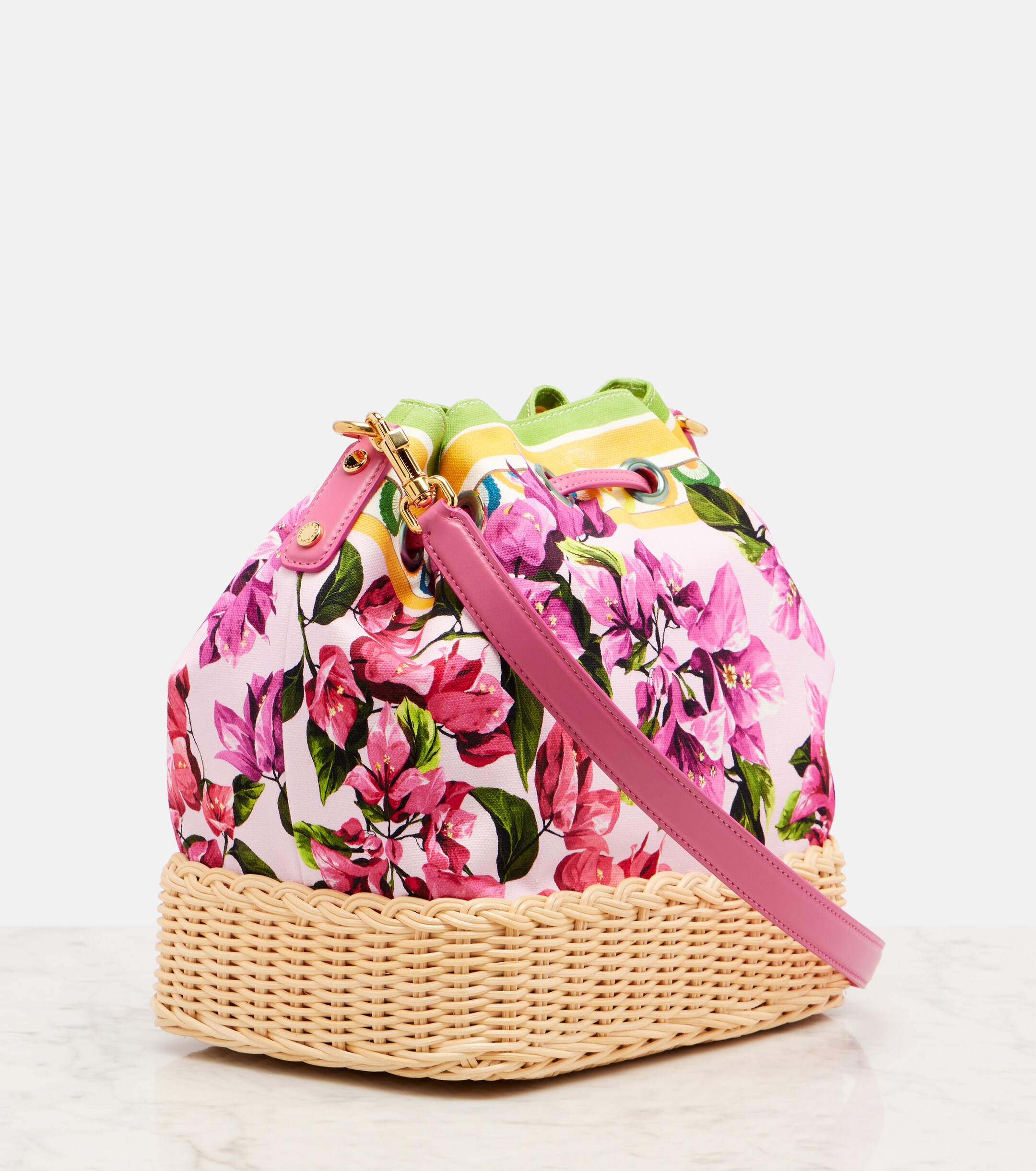 Dolce&Gabbana Taormina DG floral bucket bag