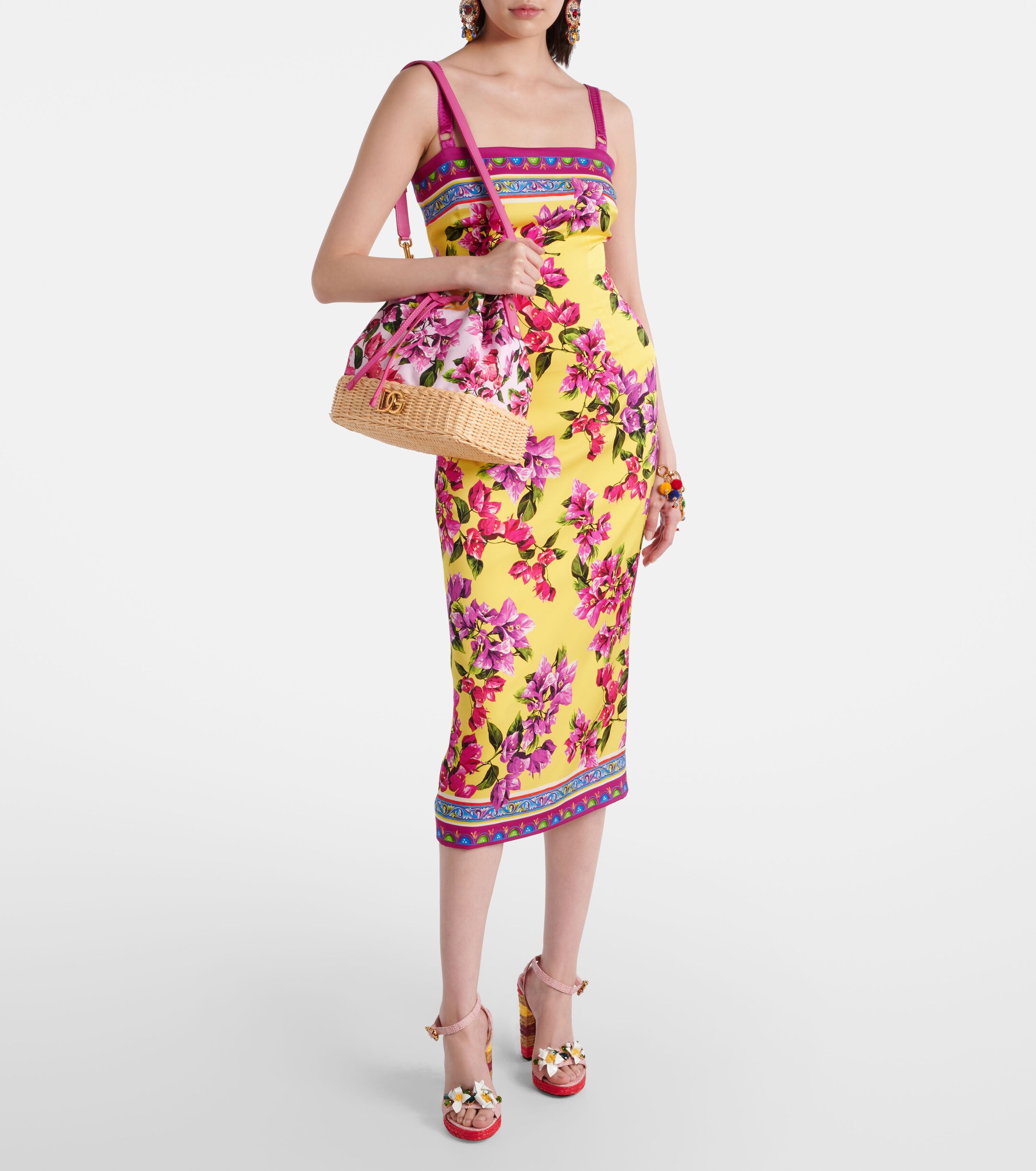 Dolce&Gabbana Taormina DG floral bucket bag