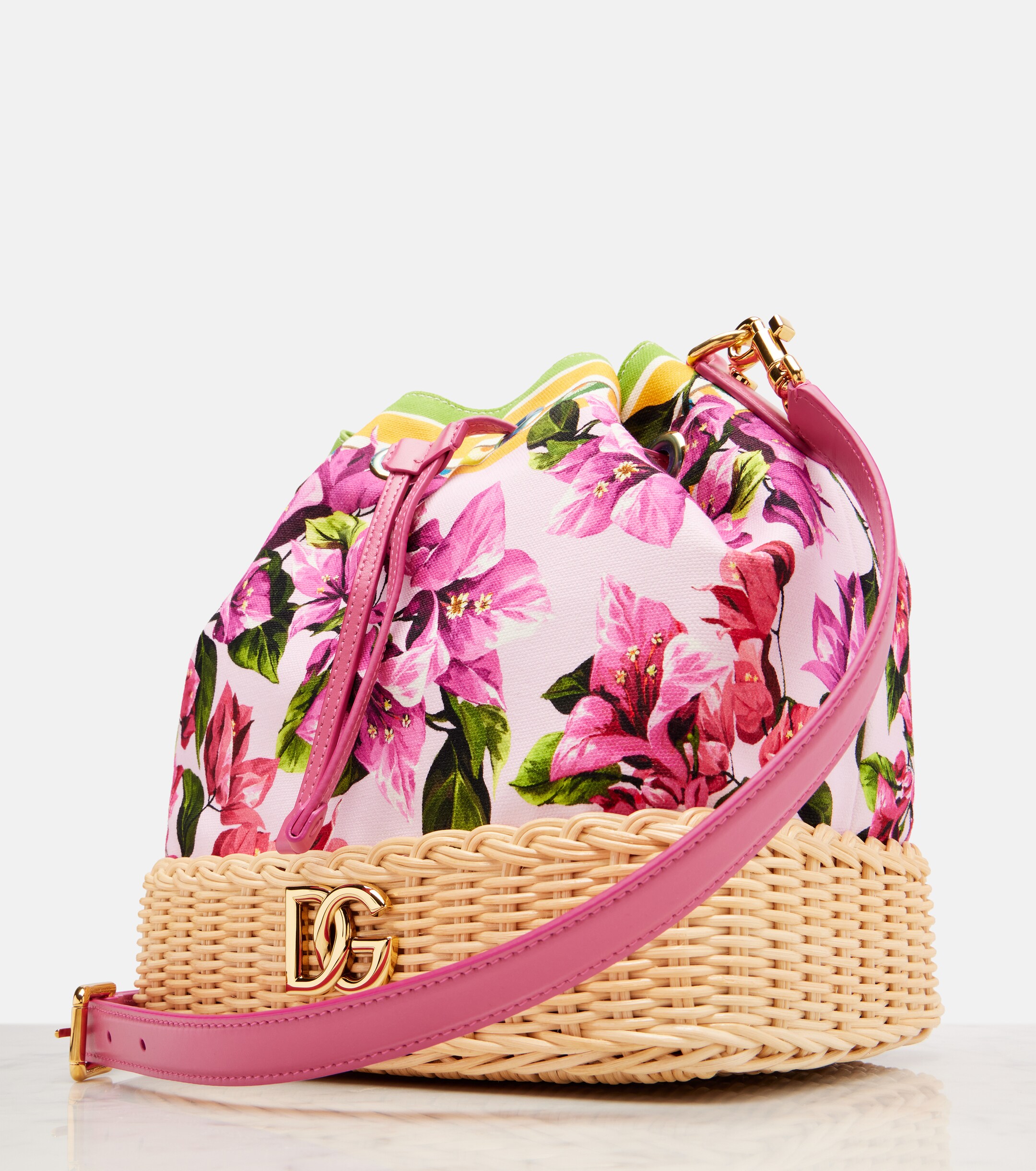 Dolce&Gabbana Taormina DG floral bucket bag