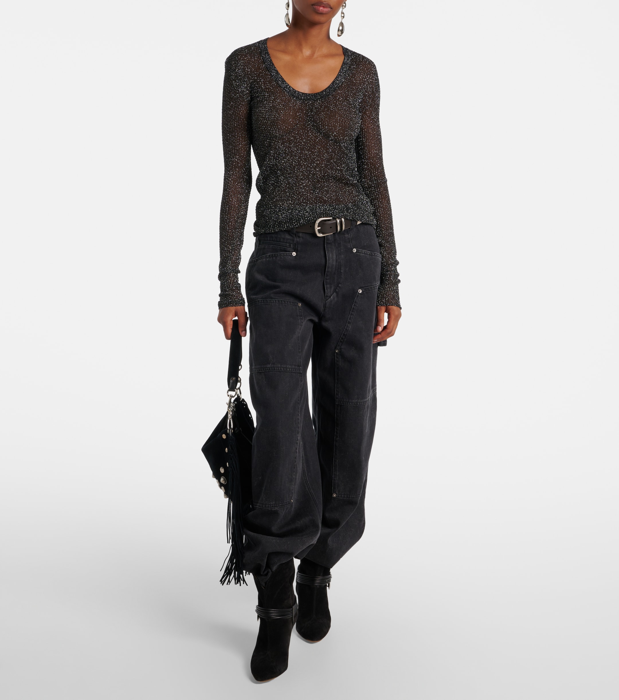 Isabel Marant - Thalia lamé top | Plush