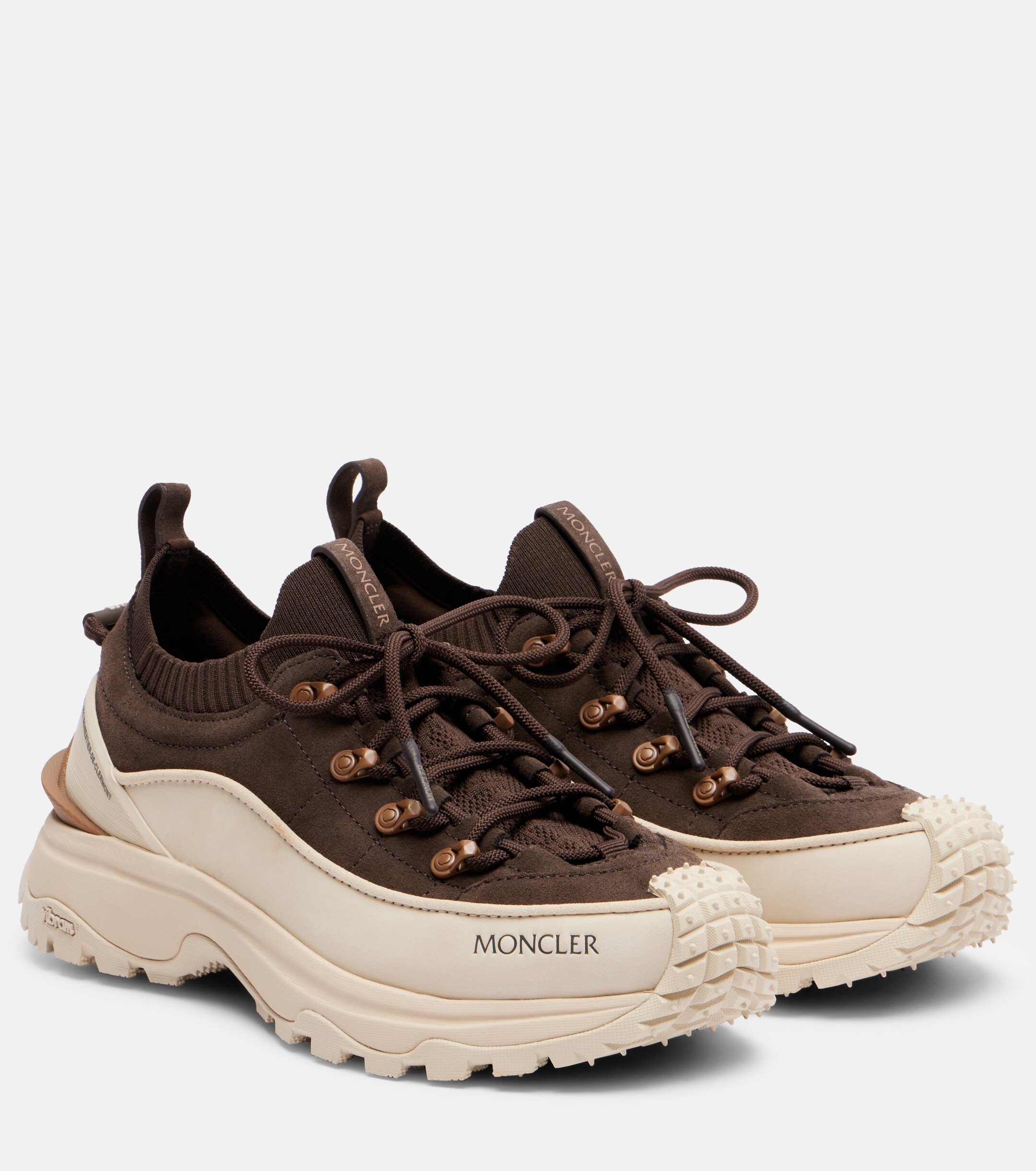 Moncler - Trailgrip Lite3 nubuck and suede sneakers | Plush