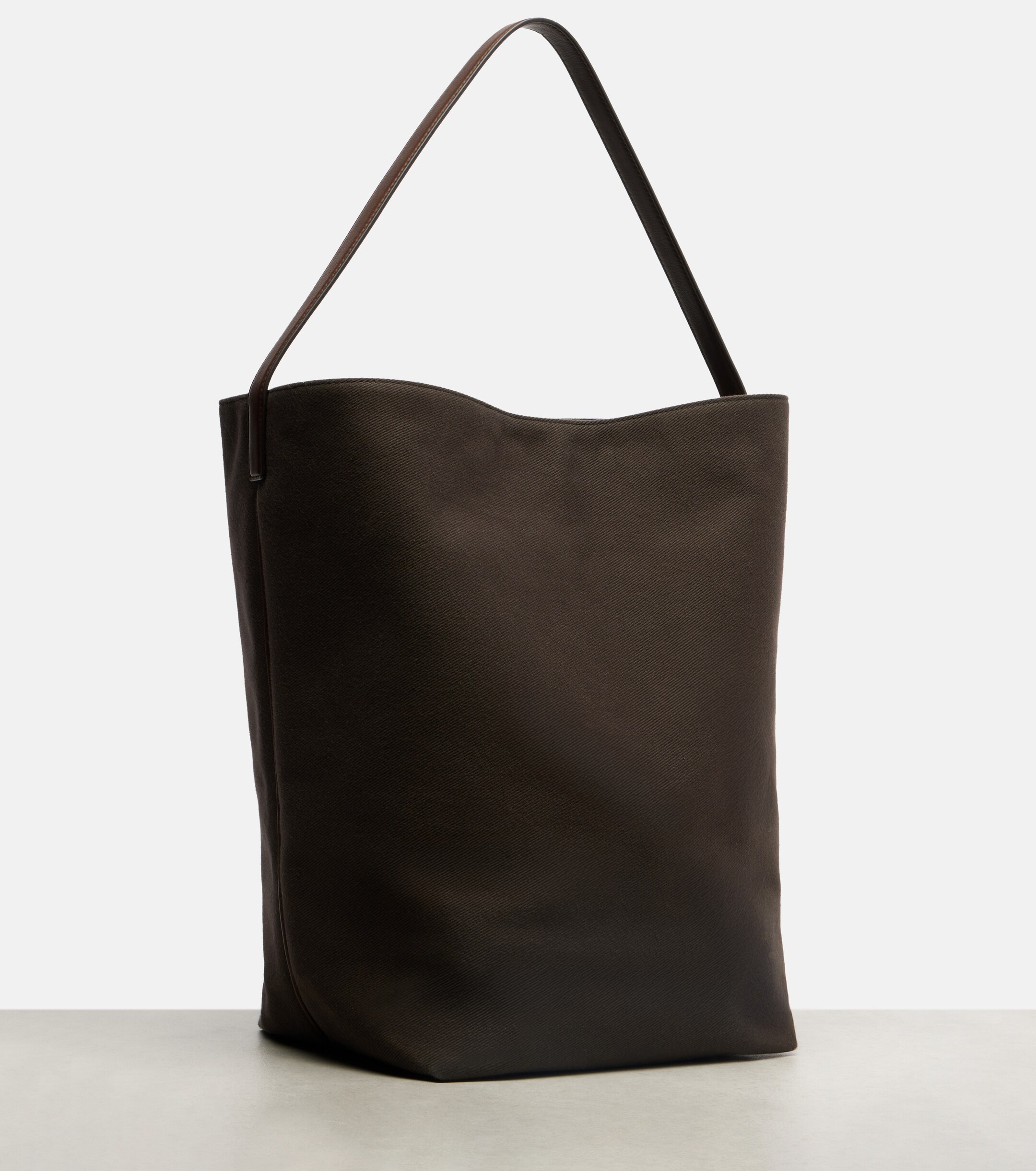 The Row N/S Park Large canvas and leather tote bag
