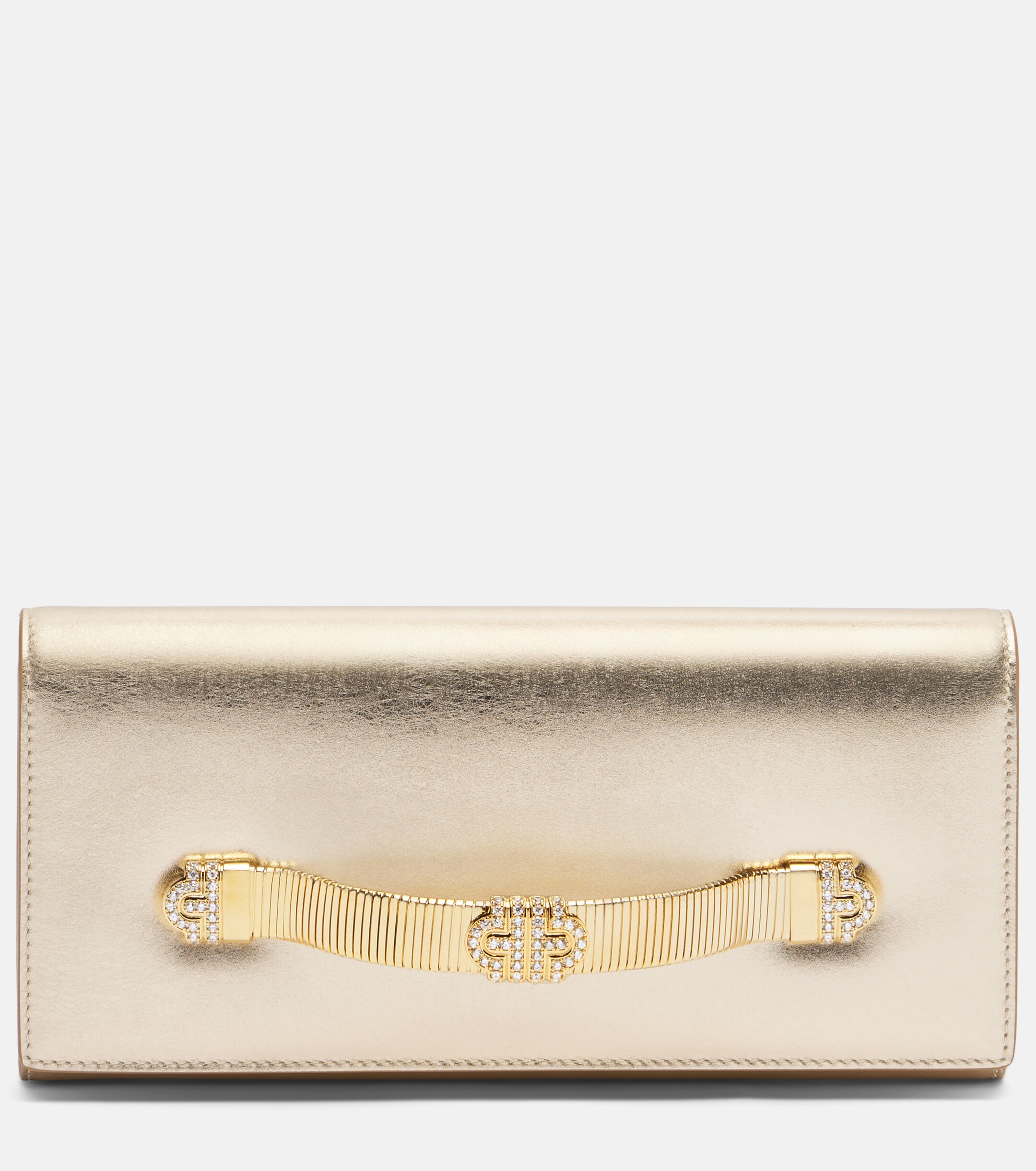 Bvlgari Bvlgari Tubogas embellished leather clutch