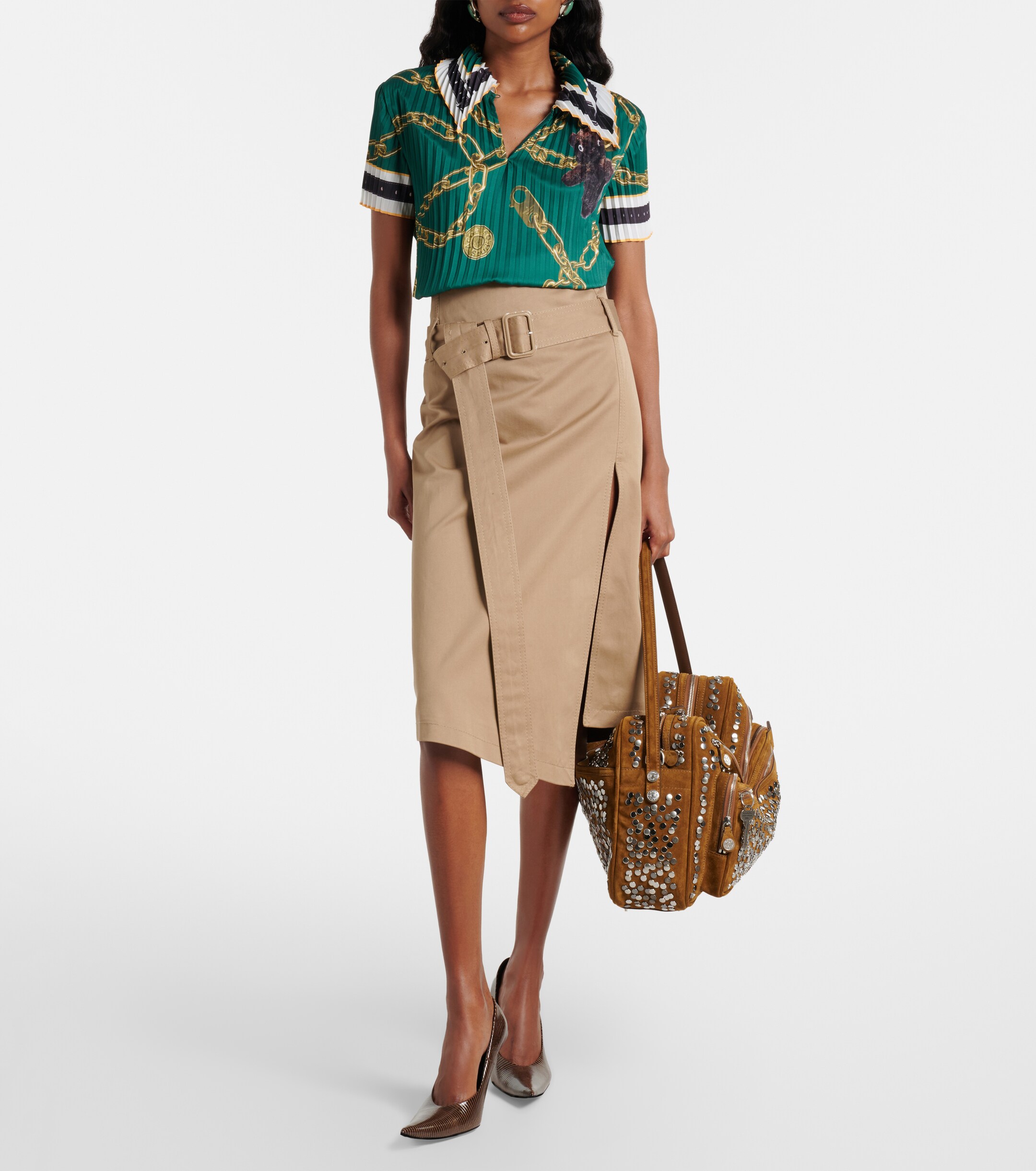 Acne Studios Camero Camera Large suede shoulder bag