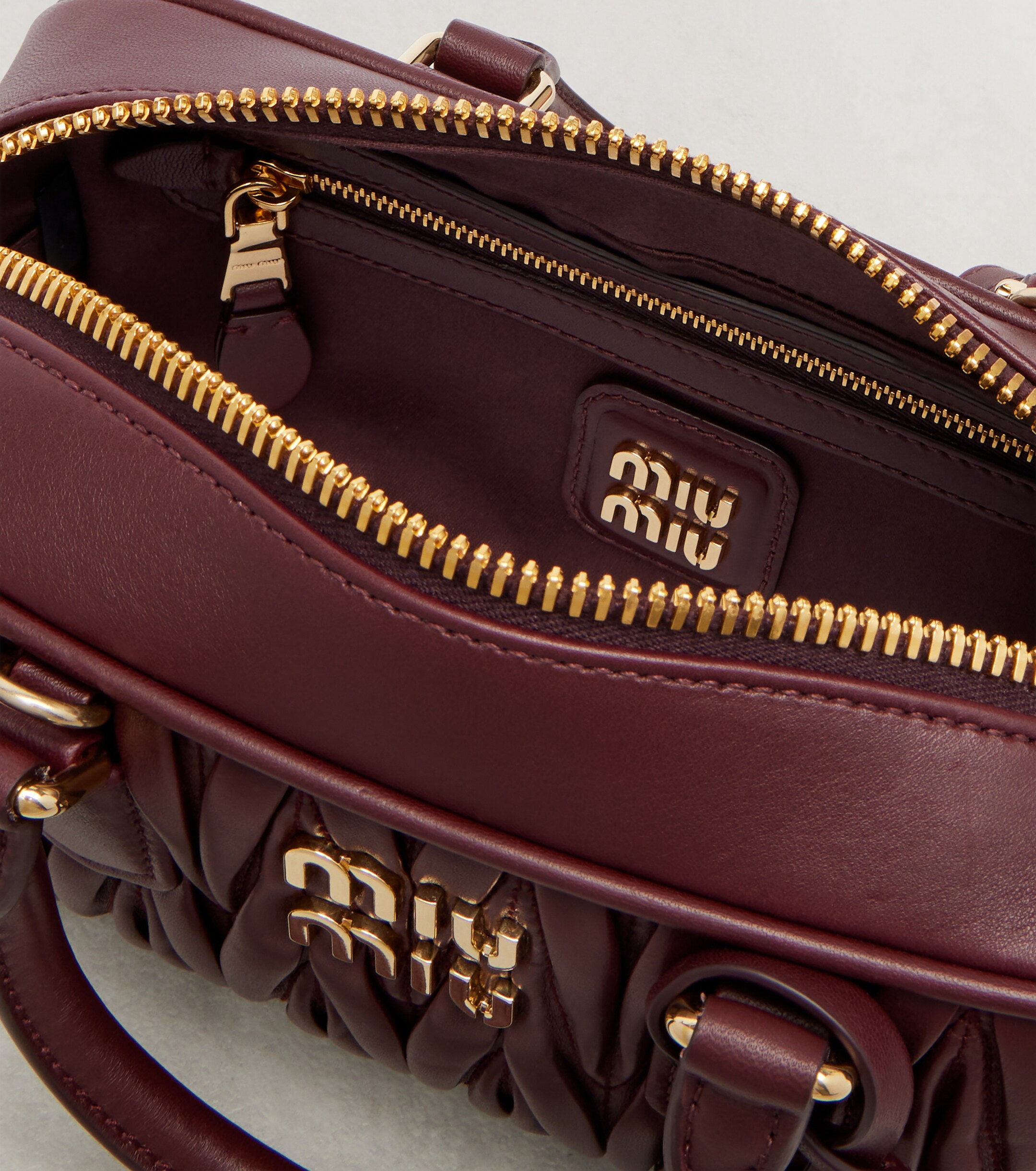 Miu Miu Arcadie matelassé leather tote bag