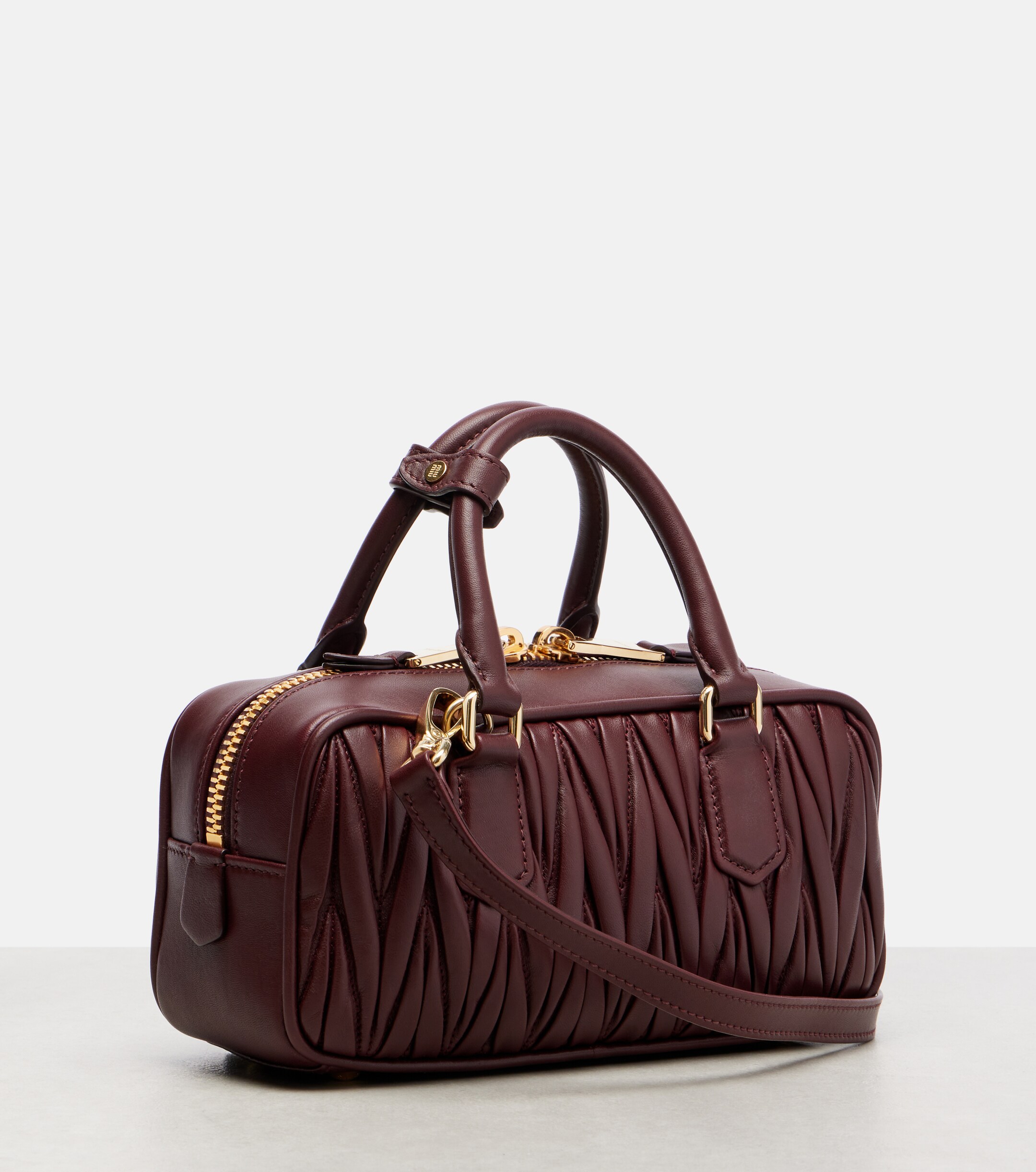 Miu Miu Arcadie matelassé leather tote bag