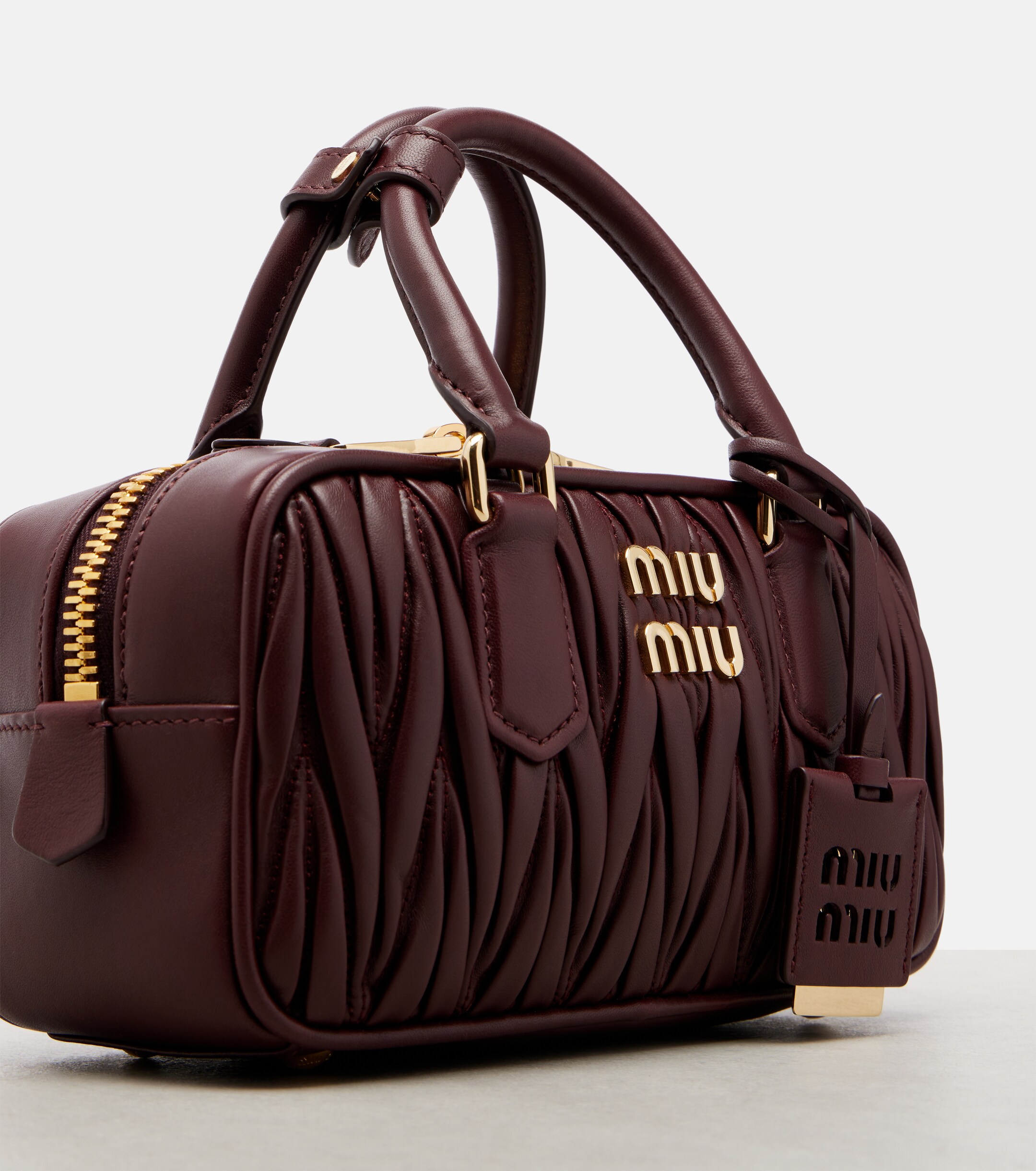 Miu Miu Arcadie matelassé leather tote bag