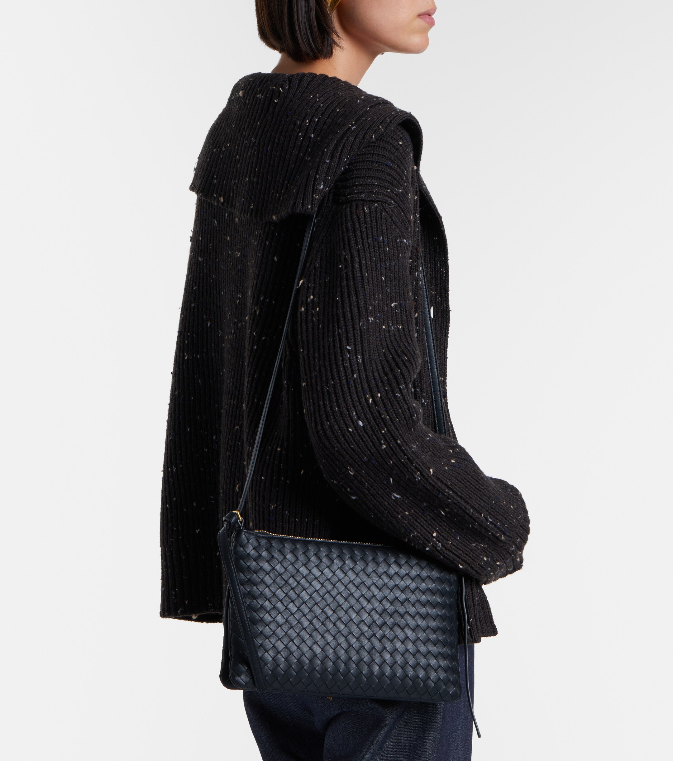 Bottega Veneta Piccolo Intrecciato Medium leather pouch