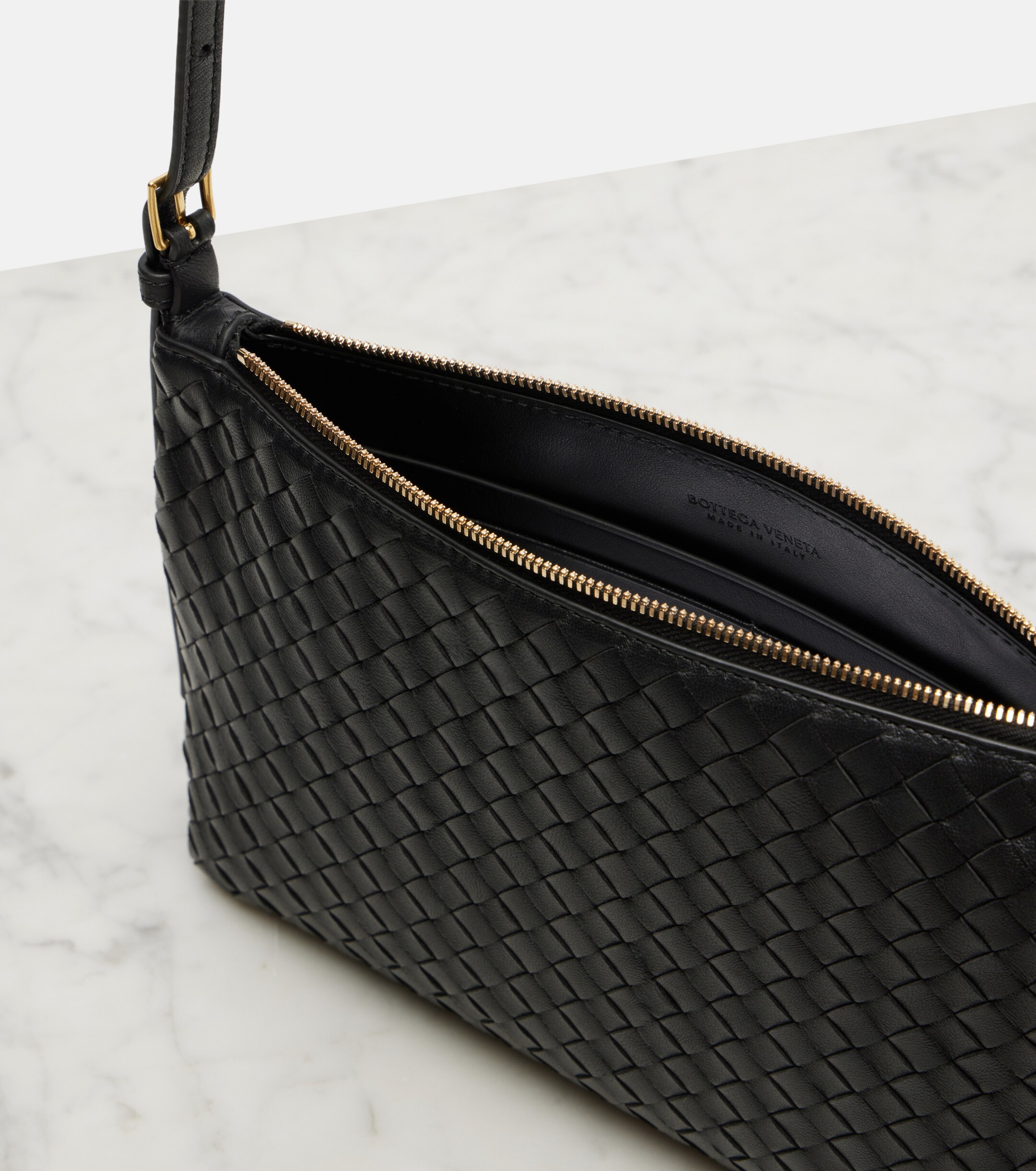 Bottega Veneta Piccolo Intrecciato Medium leather pouch