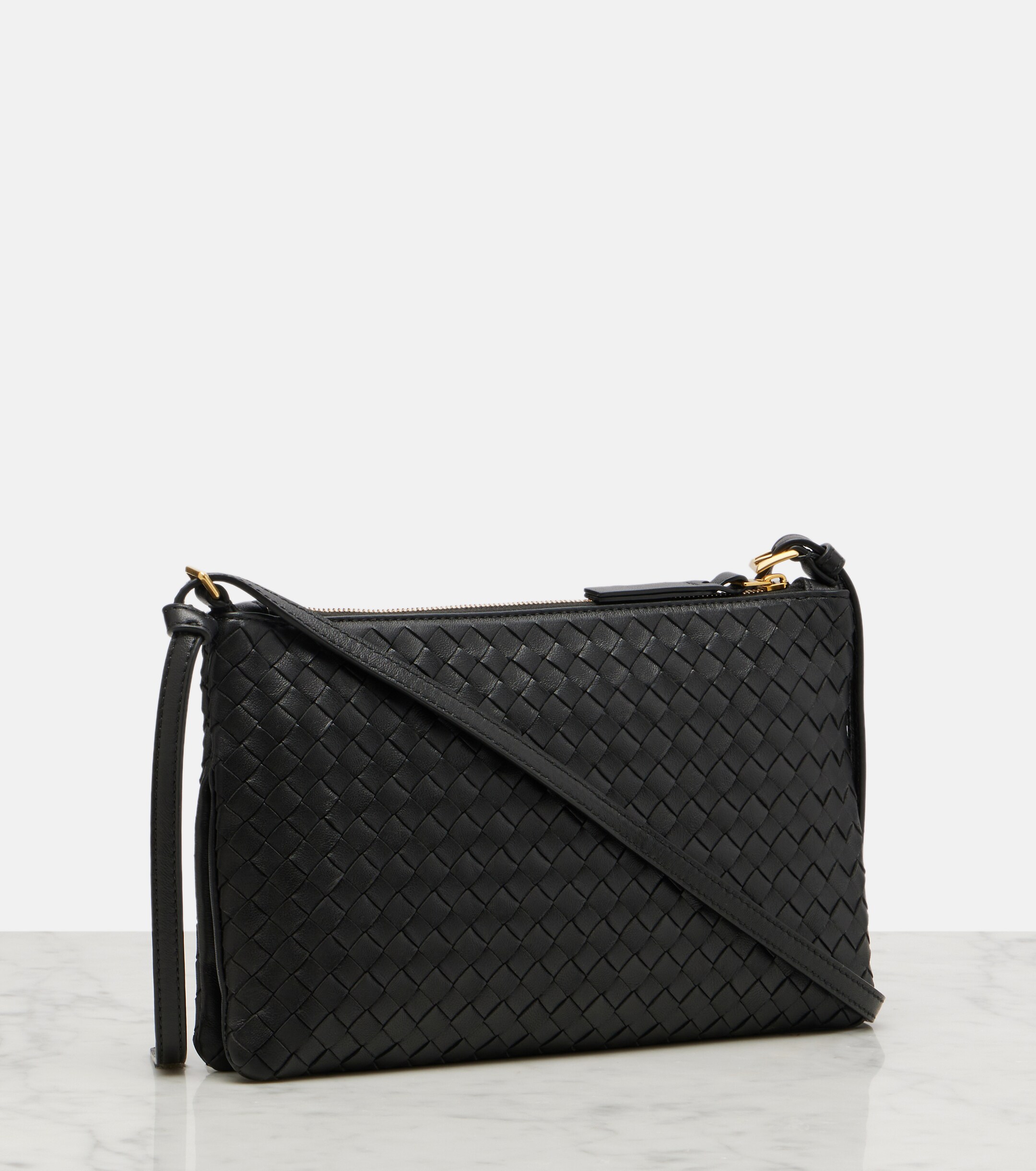 Bottega Veneta Piccolo Intrecciato Medium leather pouch
