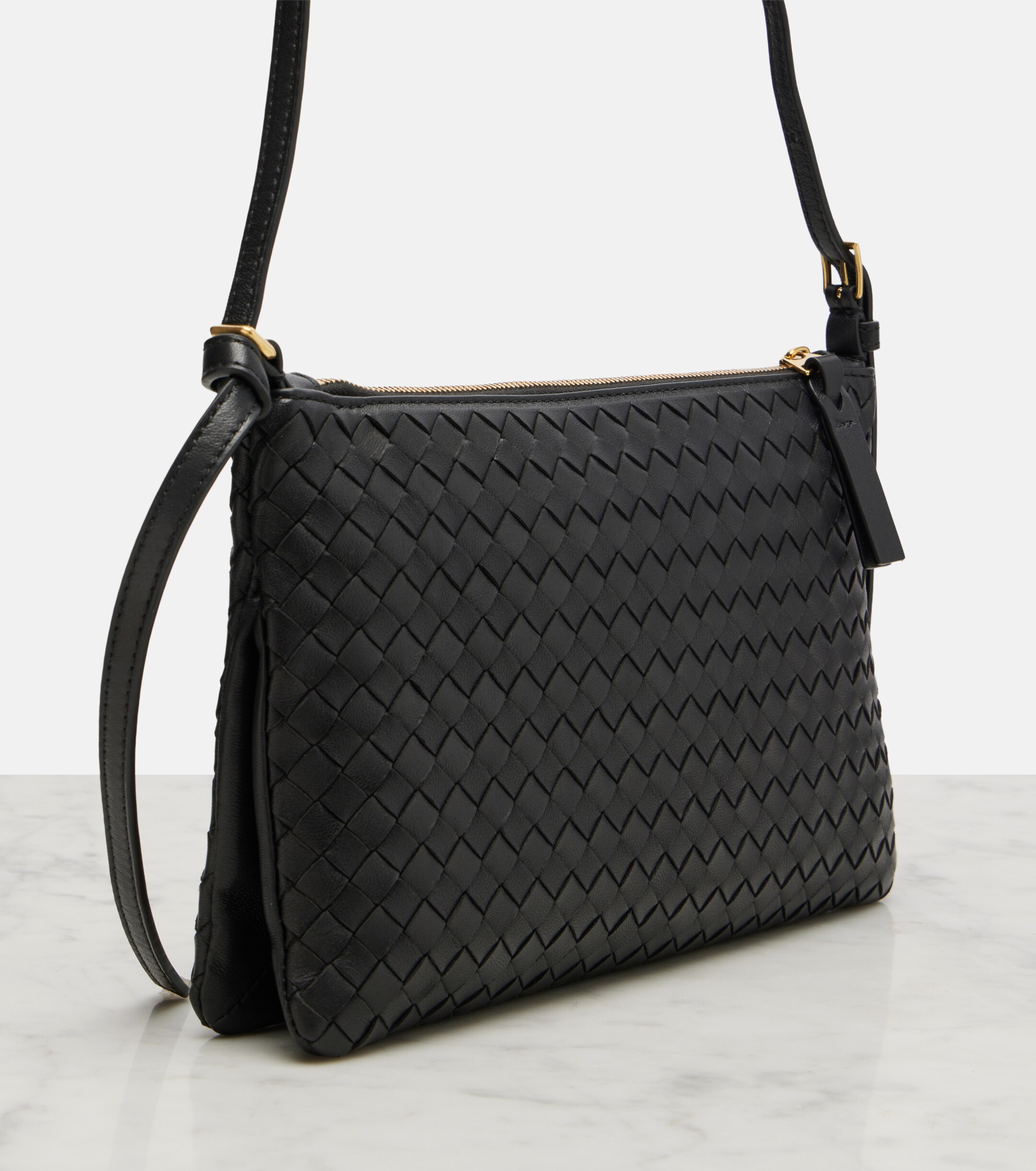 Bottega Veneta Piccolo Intrecciato Medium leather pouch