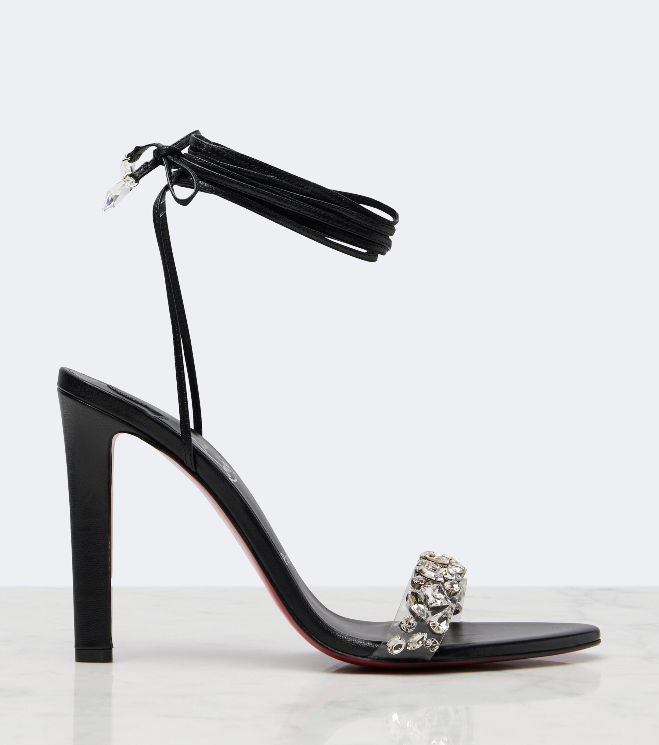 CHRISTIAN LOUBOUTIN Christian Louboutin Fanny Jolly embellished leather sandals