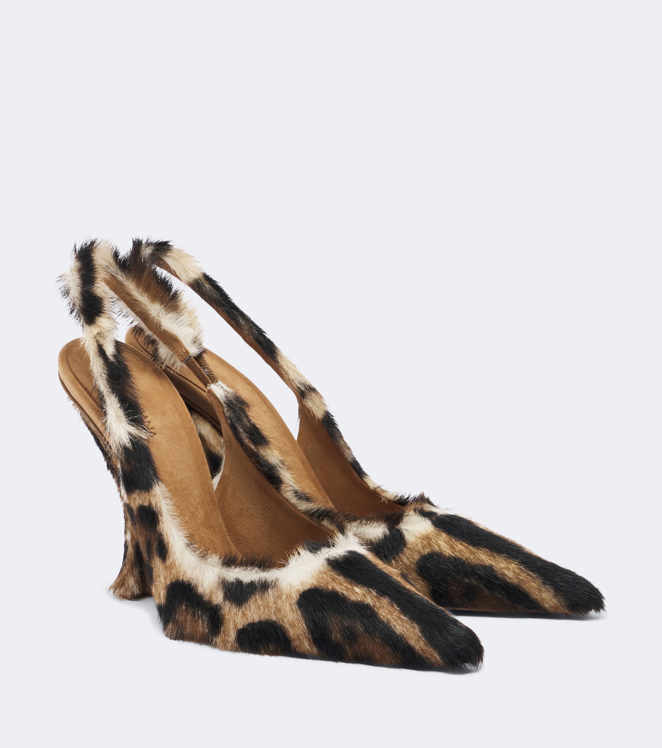Dolce&Gabbana Dolce & Gabbana Leopard-print calf hair slingback pumps
