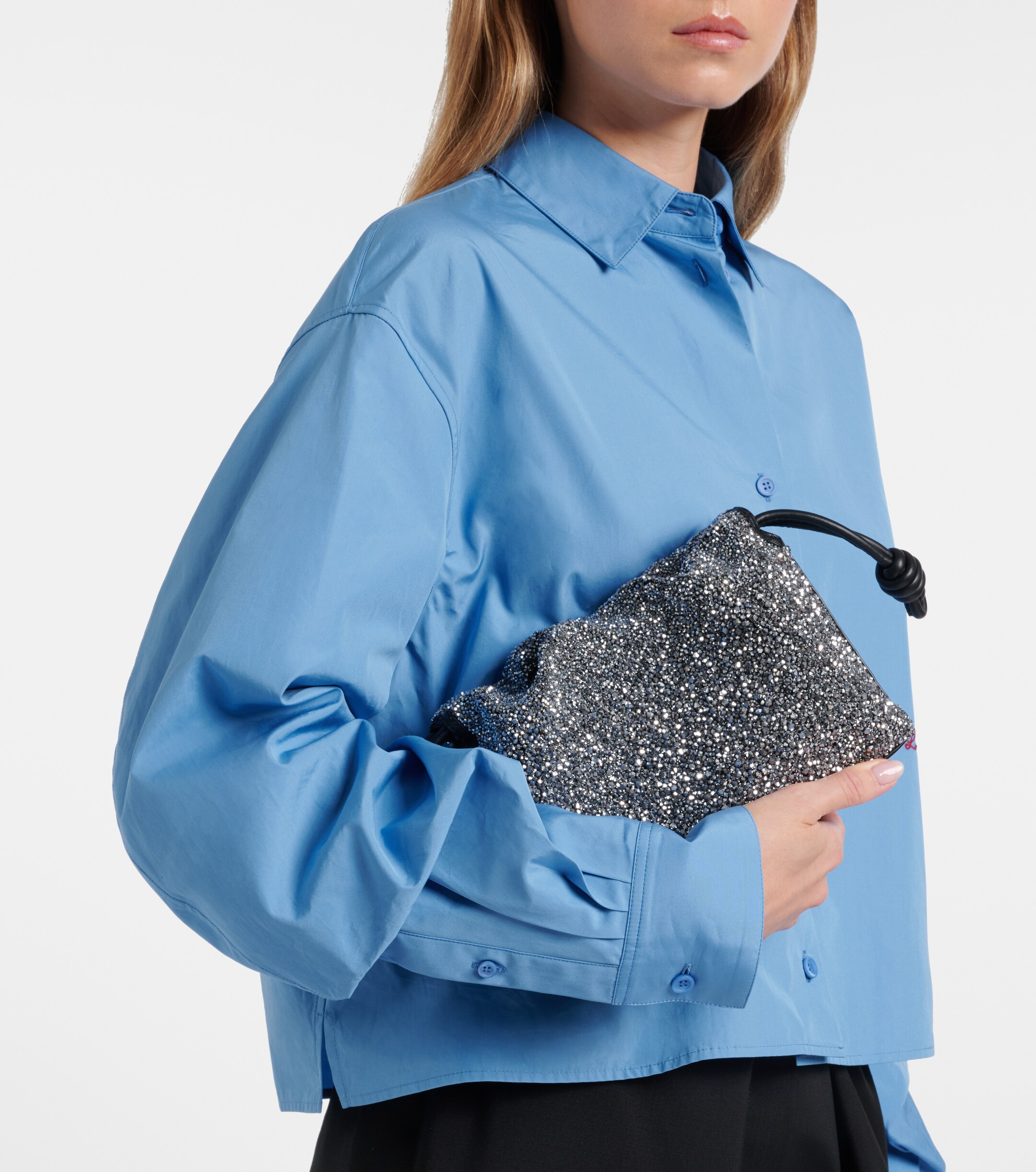 Loewe Flamenco Mini beaded clutch
