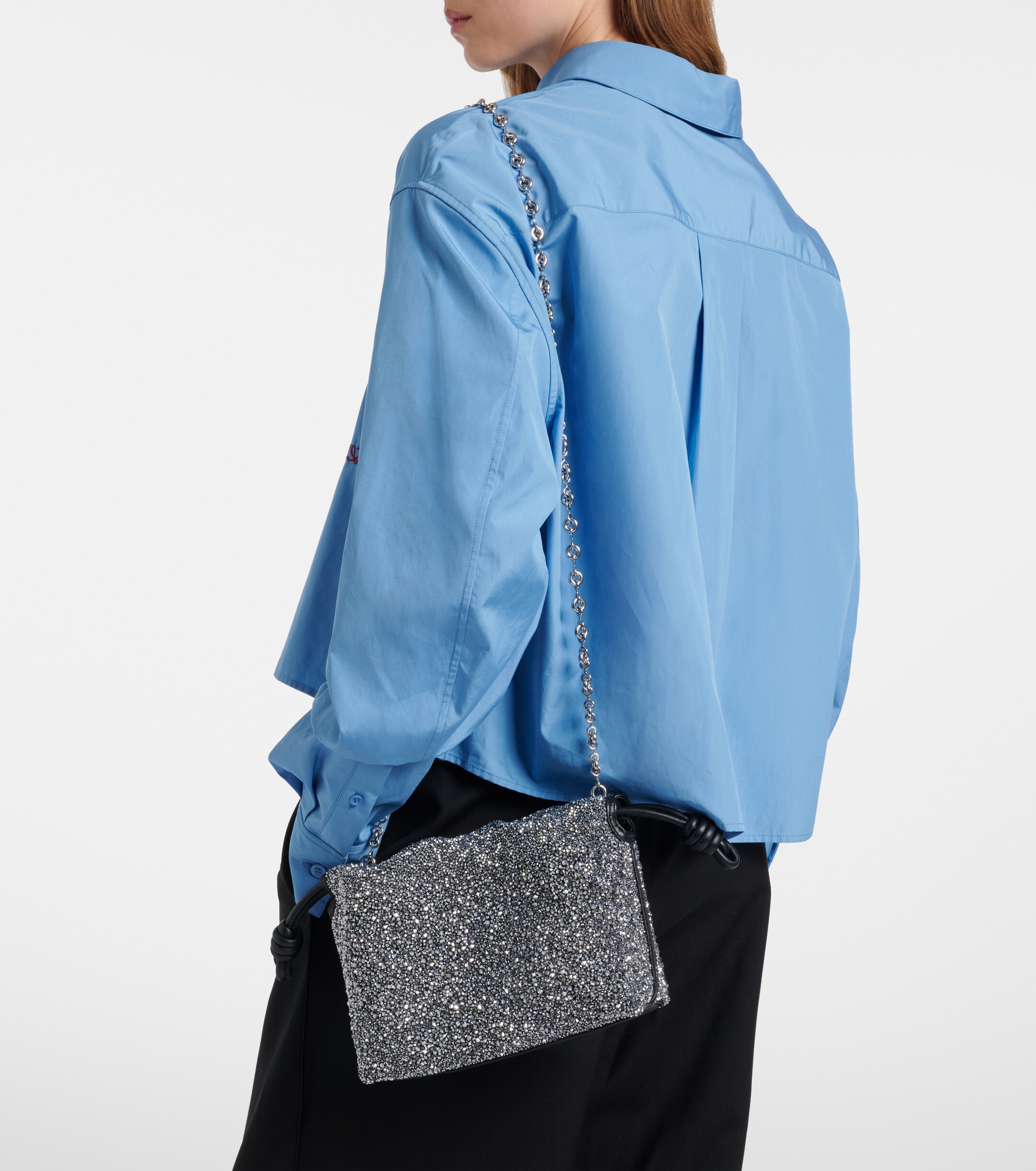 Loewe Flamenco Mini beaded clutch